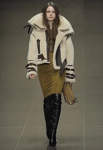 Burberry Prorsum A/W 2010 RUNWAY SHEARLING JACKET Size S / US 4 / IT 40 - 2 Thumbnail