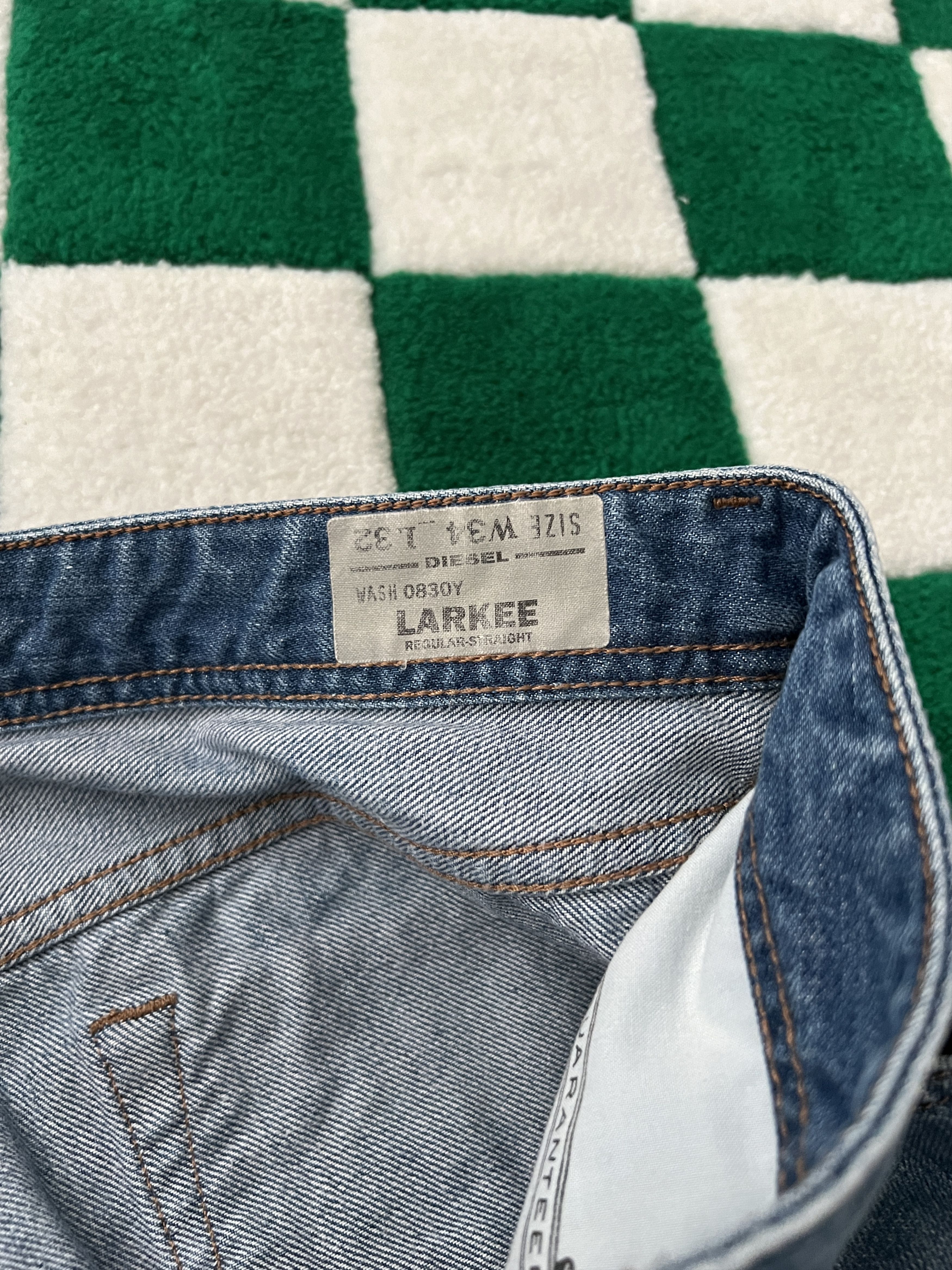 Diesel Vintage Y2K Diesel Larkee Washed Denim Jeans Size W34 L32 Size US 34 / EU 50 - 23 Thumbnail