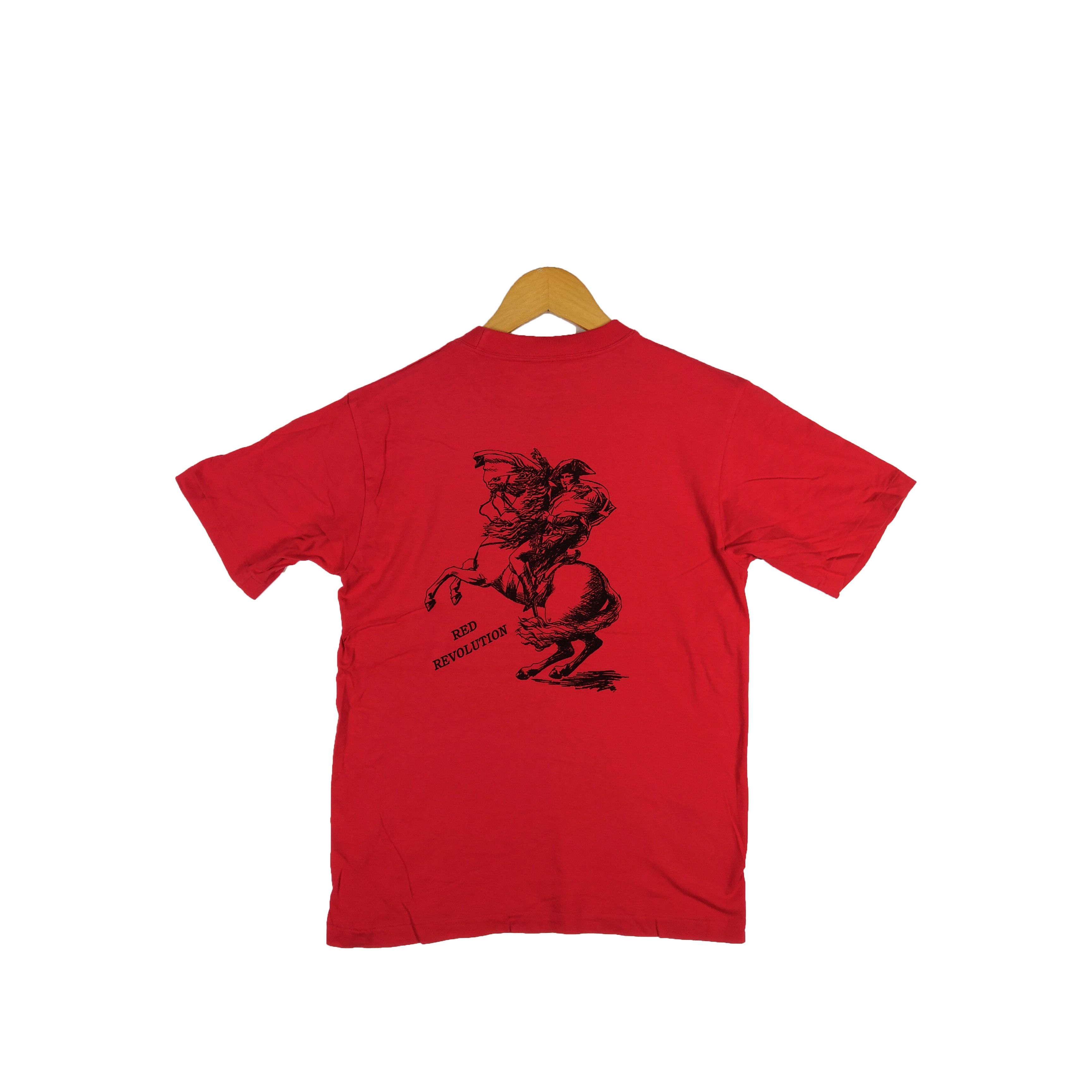 Vintage Vintage 90's Red Revolution Horse T-Shirt Size US XS / EU 42 / 0 - 1 Thumbnail