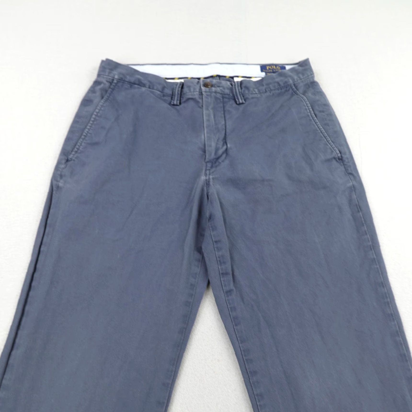 Polo Ralph Lauren POLO RALPH LAUREN Pants Mens 33x32 Blue Chino Cotton Twill Stretch Pony Logo Classic Size US XS / EU 42 / 0 - 2 Thumbnail