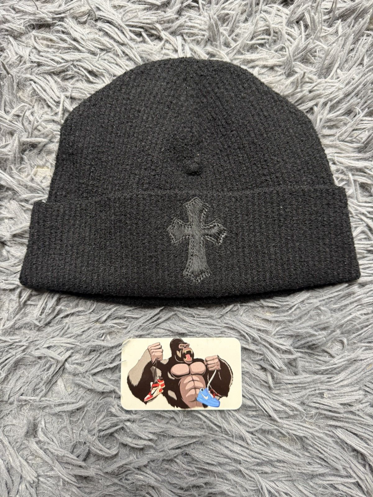 Chrome Hearts Chrome Hearts Pony Hair Cross Patch Beanie Size ONE SIZE - 2 Thumbnail