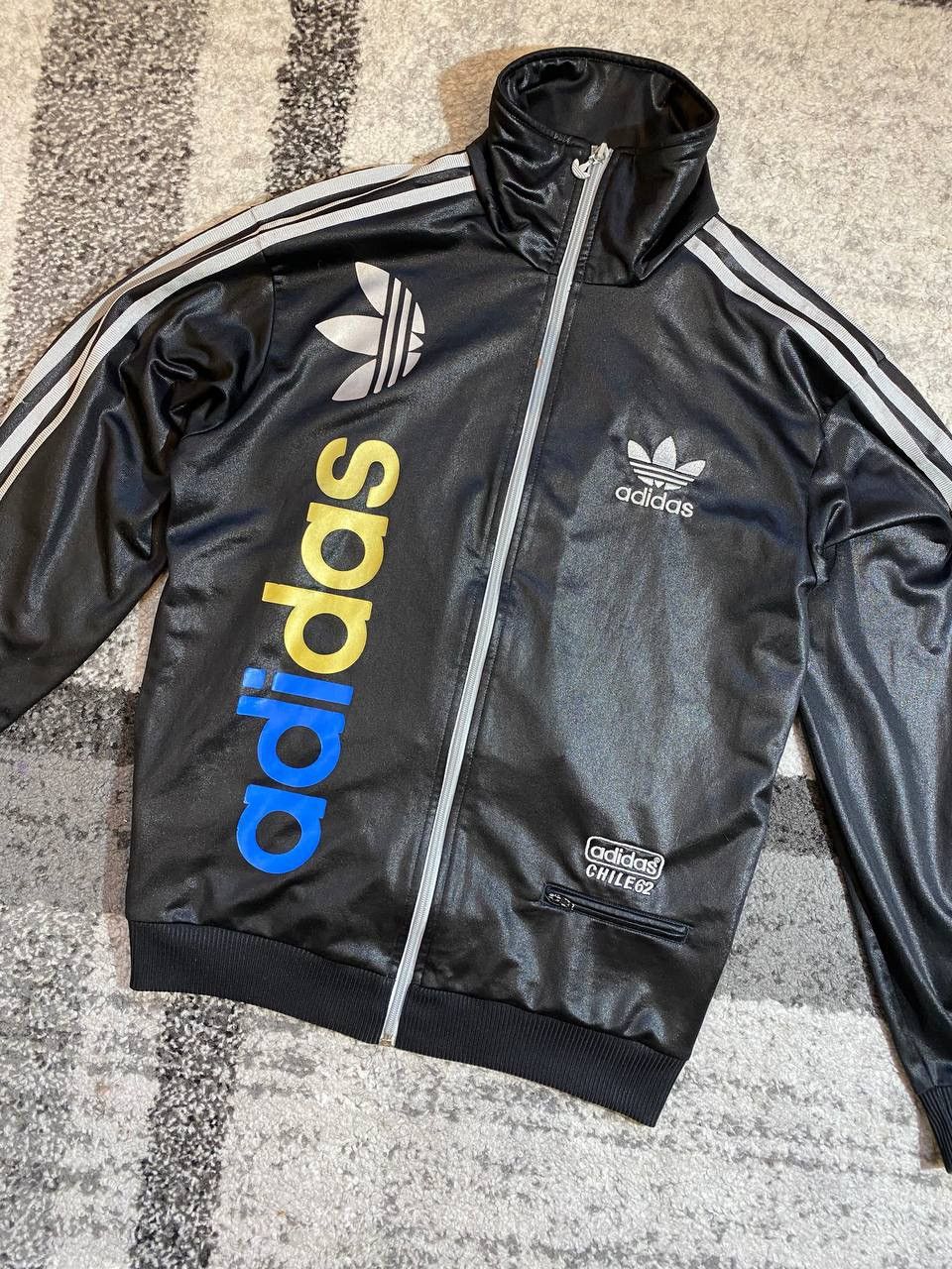 Adidas Adidas Chile 62 Track Jacket S Men’s Black Casual Rare Retro Size US S / EU 44-46 / 1 - 2 Thumbnail