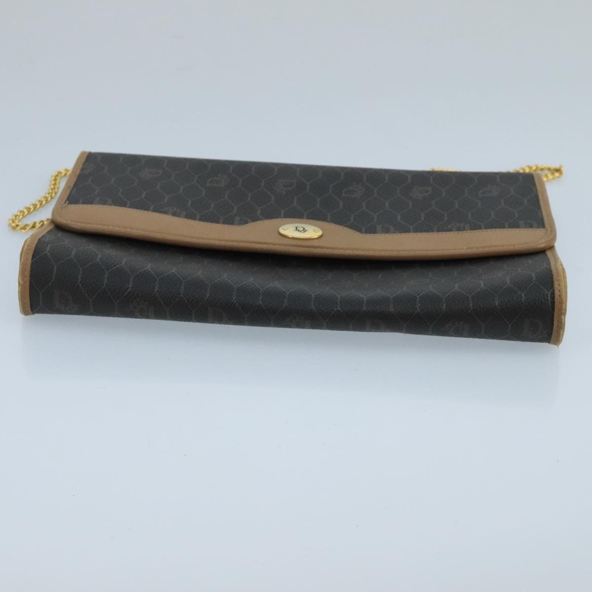 Dior DIOR Honeycomb Canvas Shoulder Bag Pvc Gold Black Size ONE SIZE - 9 Thumbnail
