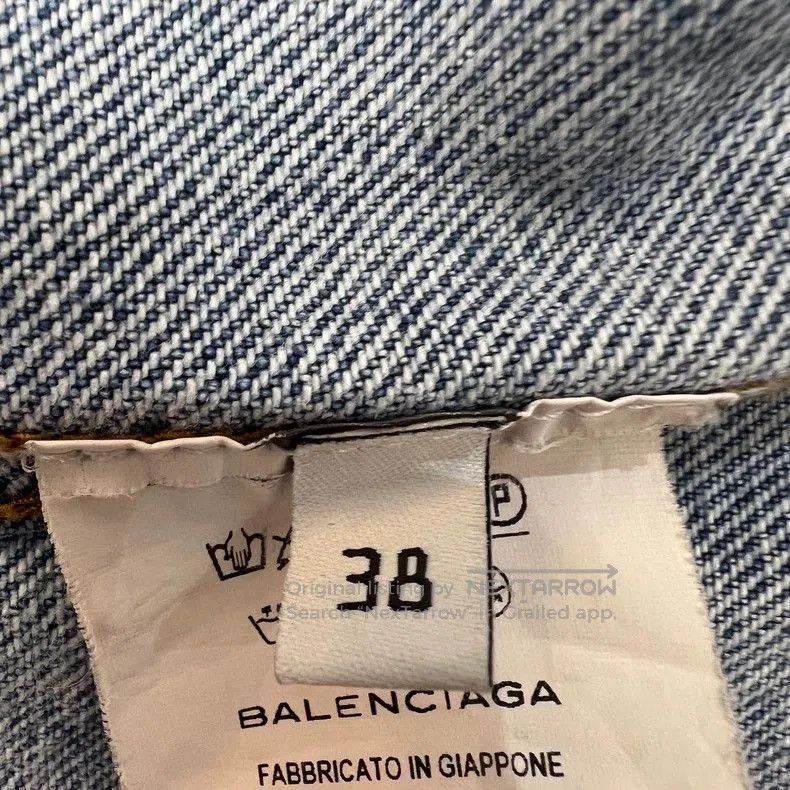Balenciaga Balenciaga Denim Button Collar Jacket. Size US XL / EU 56 / 4 - 6 Thumbnail