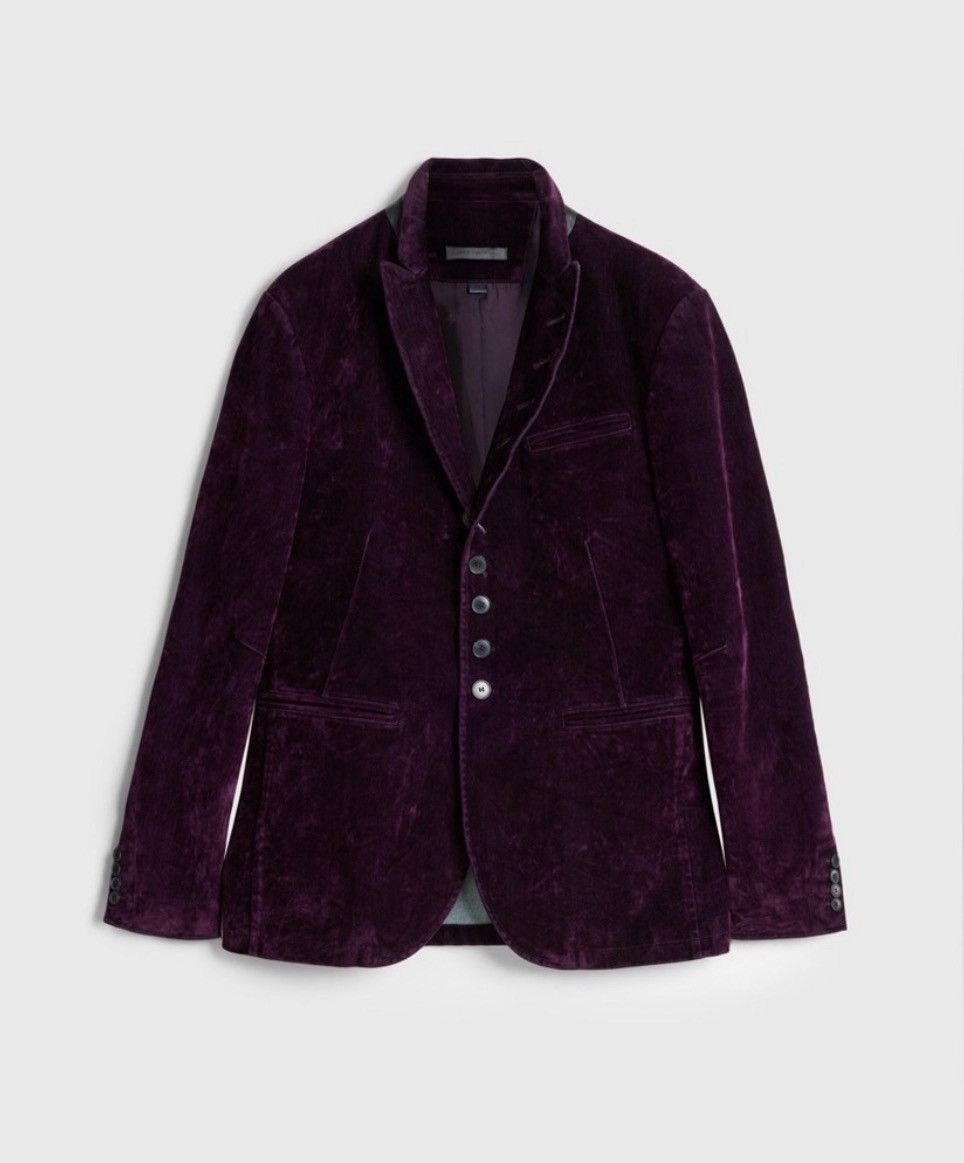 John Varvatos Woodward flocked velvet jacket EU 50 USA 40 Size US M / EU 48-50 / 2 - 1 Thumbnail