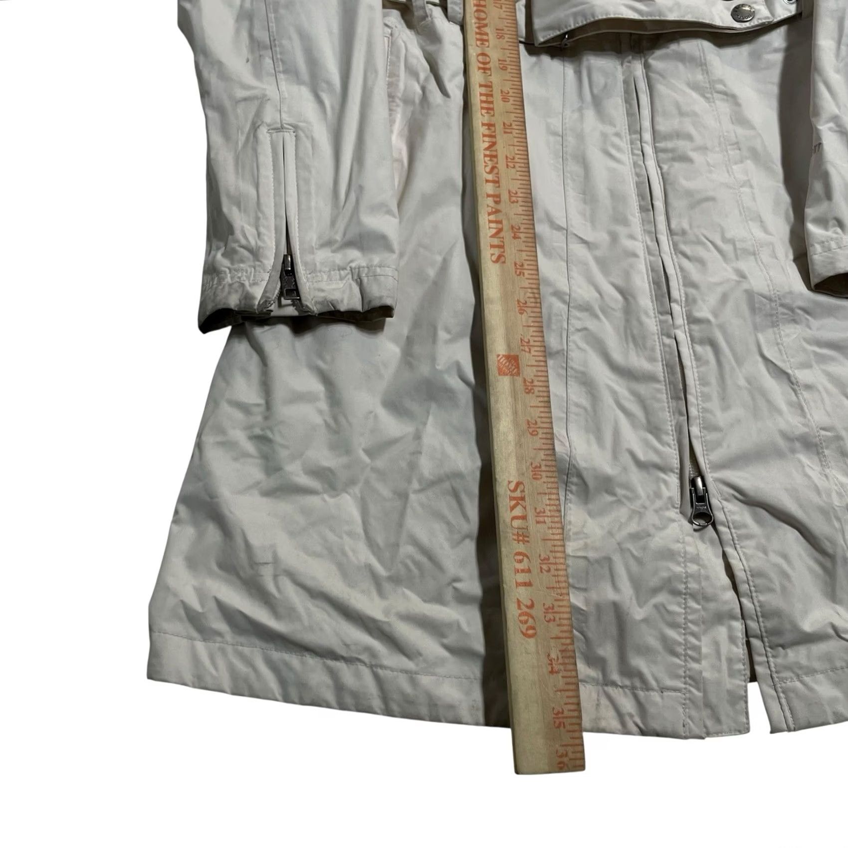 The North Face VINTAGE The North Face Hyvent White Hooded Belted Raincoat Jacket Trench Coat Sz Lg Size L / US 10 / IT 46 - 4 Thumbnail