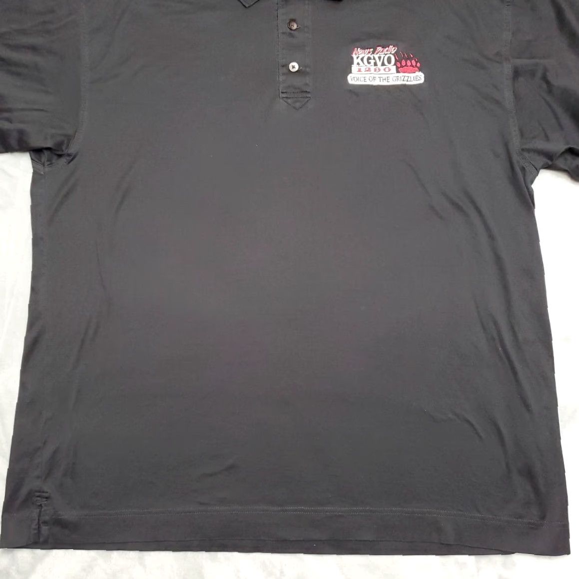 Cutter & Buck VINTAGE KGVO 1290 Radio Shirt Mens L Black Polo Missoula Montana Grizzlies News Shirt Mens L Black Polo News Size US L / EU 52-54 / 3 - 2 Thumbnail