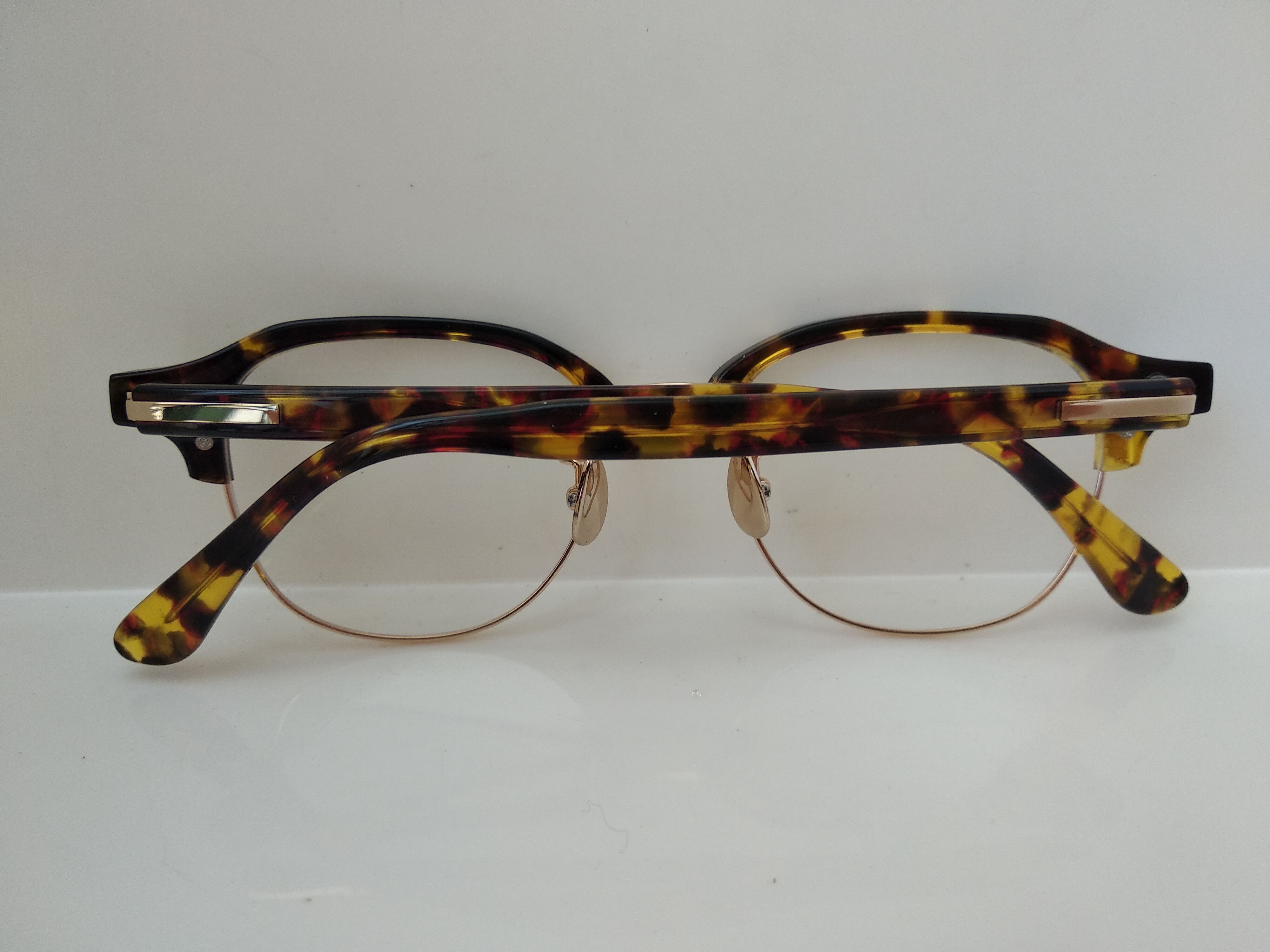 Other Mod Malcolm X Tortoise Gold Eyeglasses Frame Size ONE SIZE - 8 Thumbnail