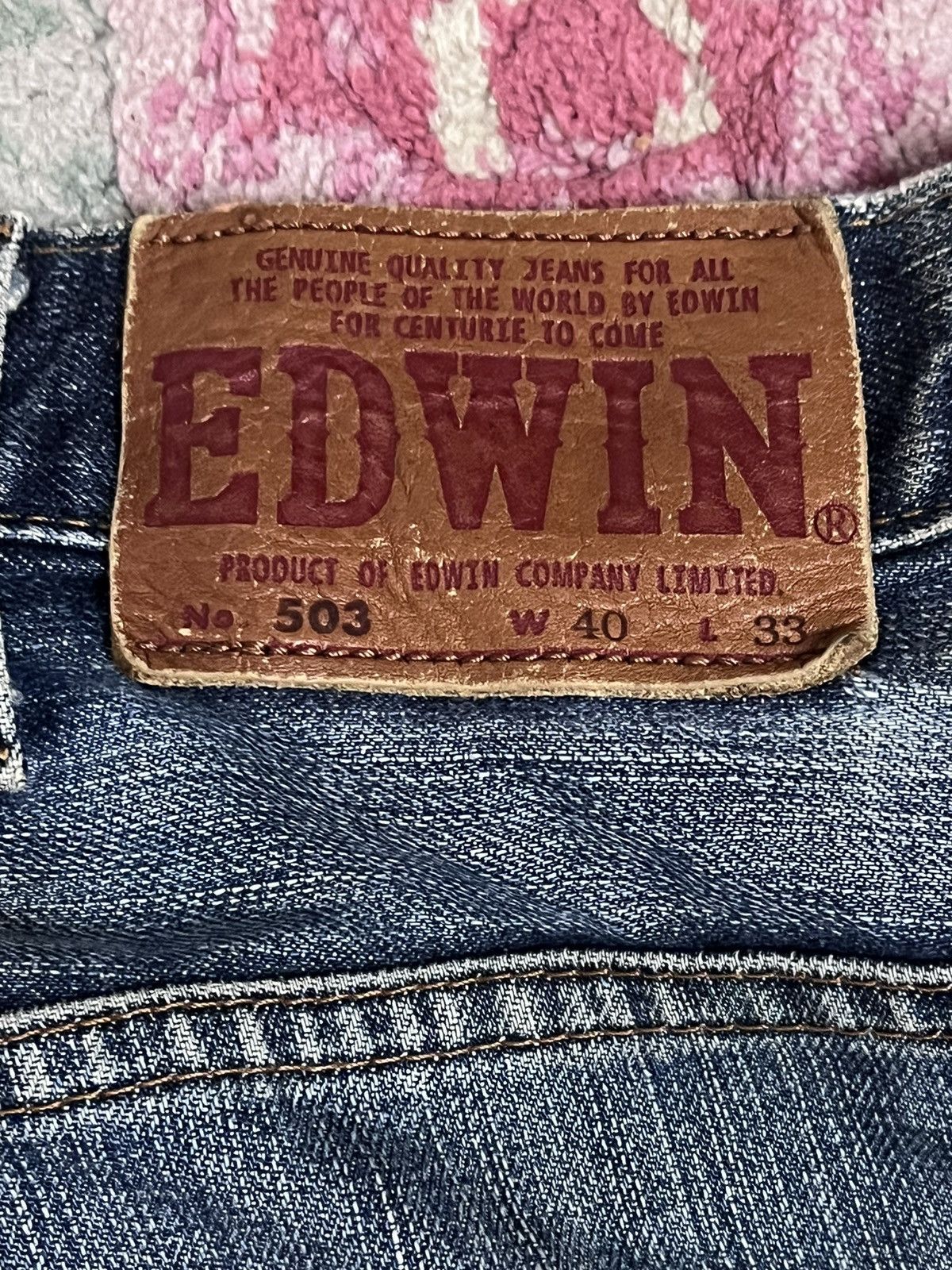 Edwin × Japanese Brand × Vintage Vintage Edwin 503 Baggy Flintlock Patches Style Denim Size US 41 - 10 Thumbnail