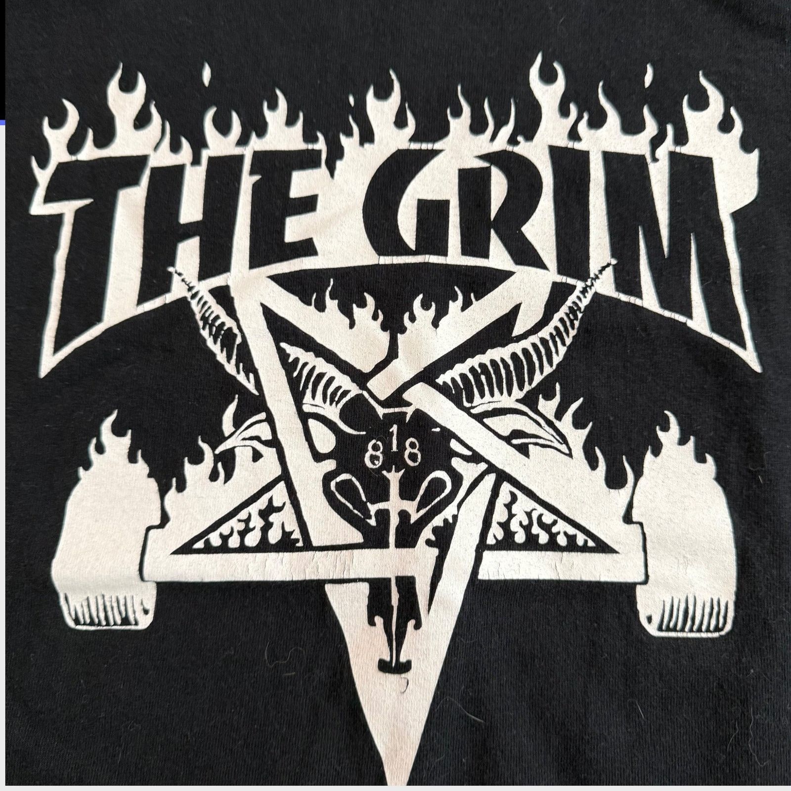 Band Tees The Grim Hardcore Punk Band Thrasher RIP T-Shirt Size L Size US L / EU 52-54 / 3 - 2 Thumbnail