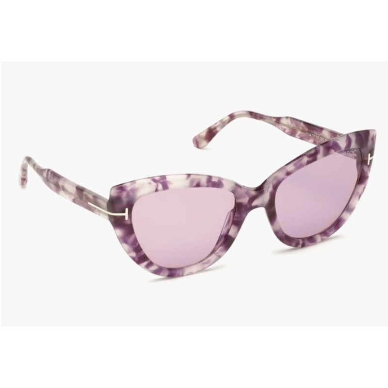Tom Ford Tom Ford 55mm Cat Eye Sunglasses havana Violet Size ONE SIZE - 5 Thumbnail