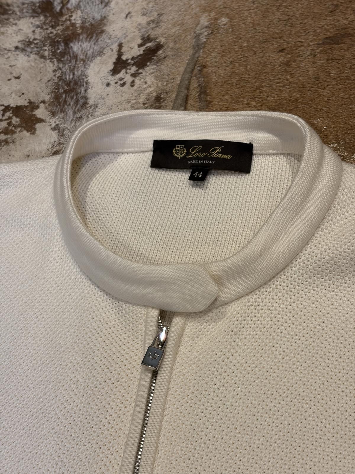 Loro Piana Loro Piana Cotton–Silk Zip Bomber Size M / US 6-8 / IT 42-44 - 3 Thumbnail