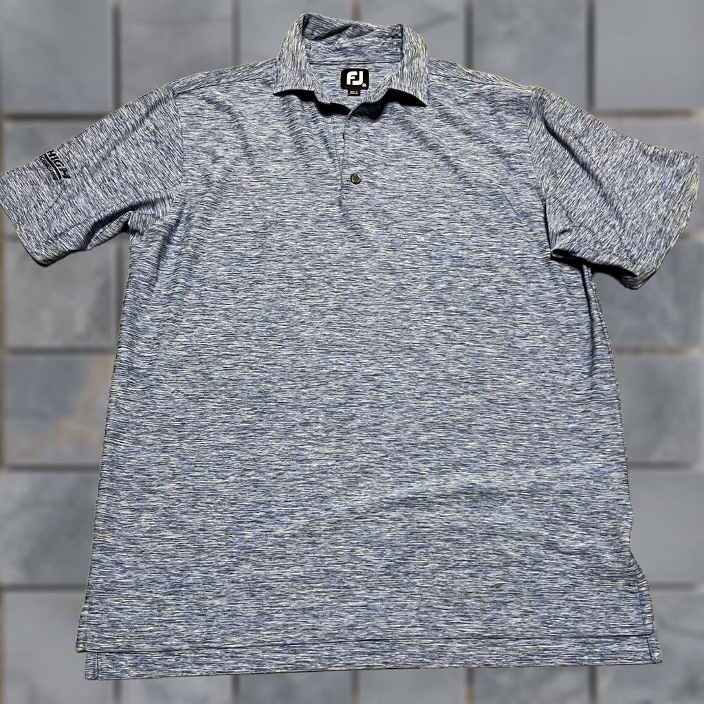 Footjoy Footjoy Polo Shirt Mens Medium Blue Performance Golf Heather Mens Size US M / EU 48-50 / 2 - 1 Thumbnail