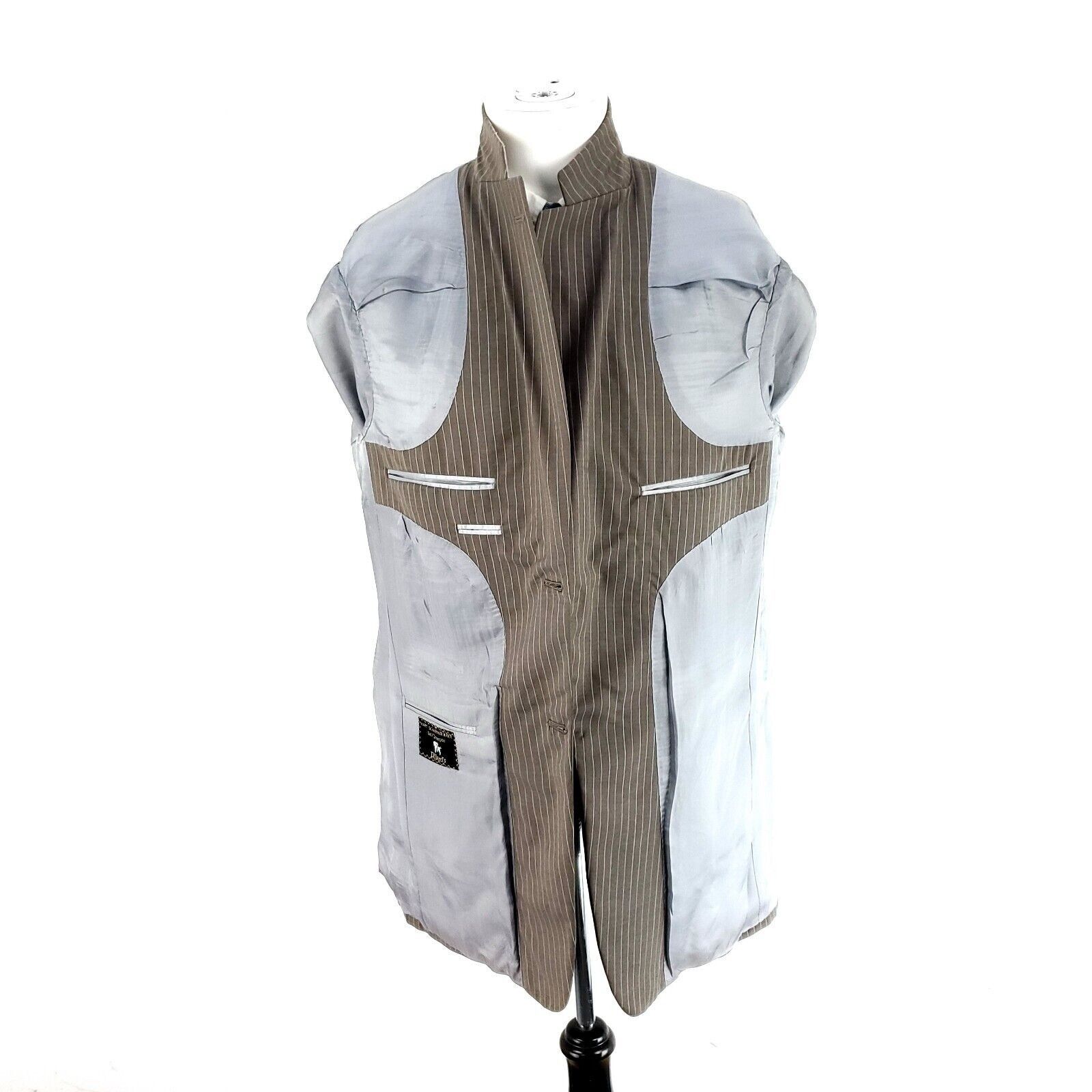 Hart Schaffner Marx Hart Schaffner Marx Gold Trumpeter Wool 2 Button Suit Jacket Size 42L - 10 Thumbnail