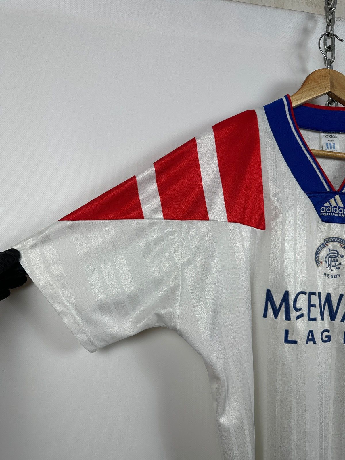 Adidas Vintage 1992/93 Adidas Glasgow Rangers Away Jersey Size US L / EU 52-54 / 3 - 9 Thumbnail