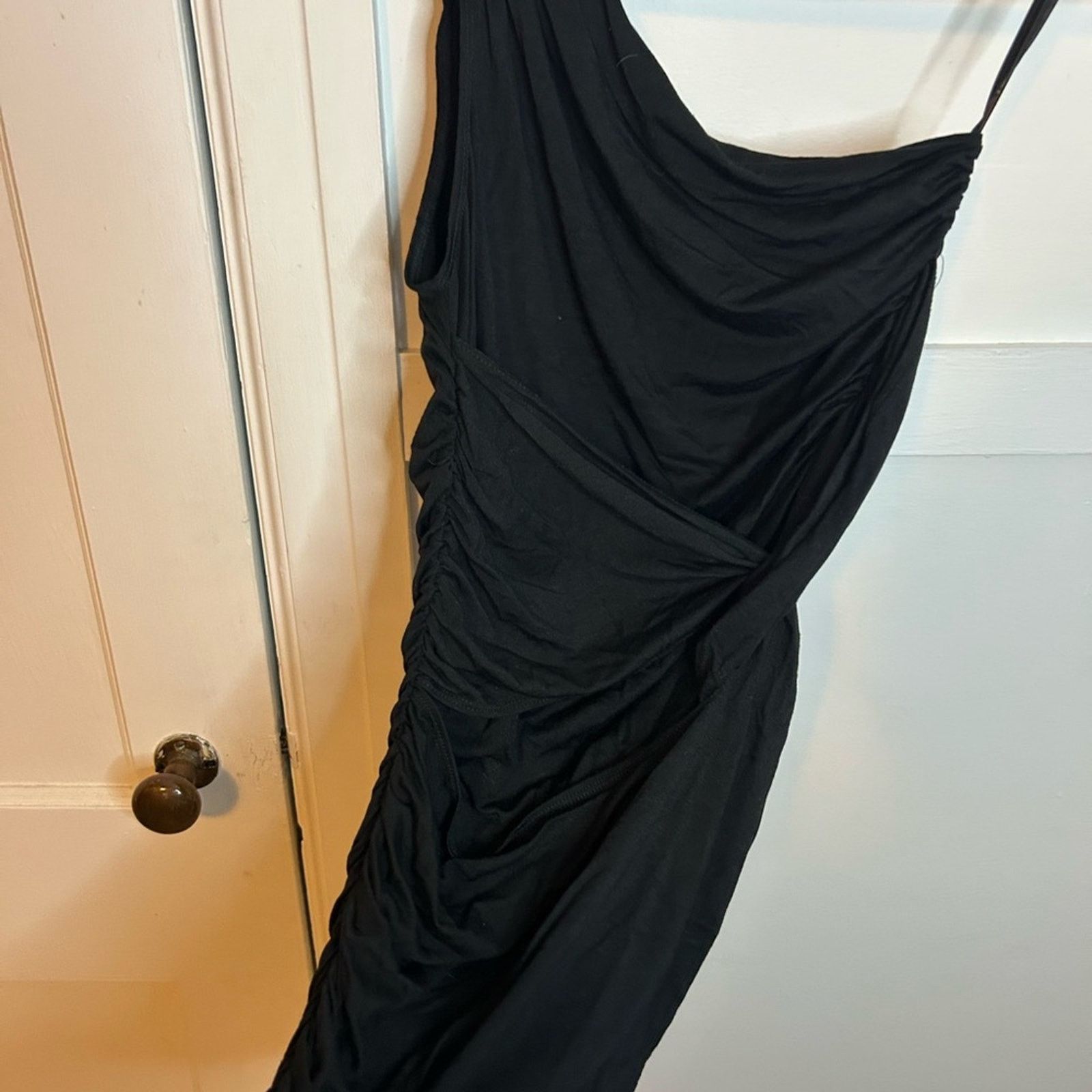 TART Collections Nwt Tart Collection Y2K One Shoulder Beaded Ruched MiniDress Size L / US 10 / IT 46 - 6 Thumbnail