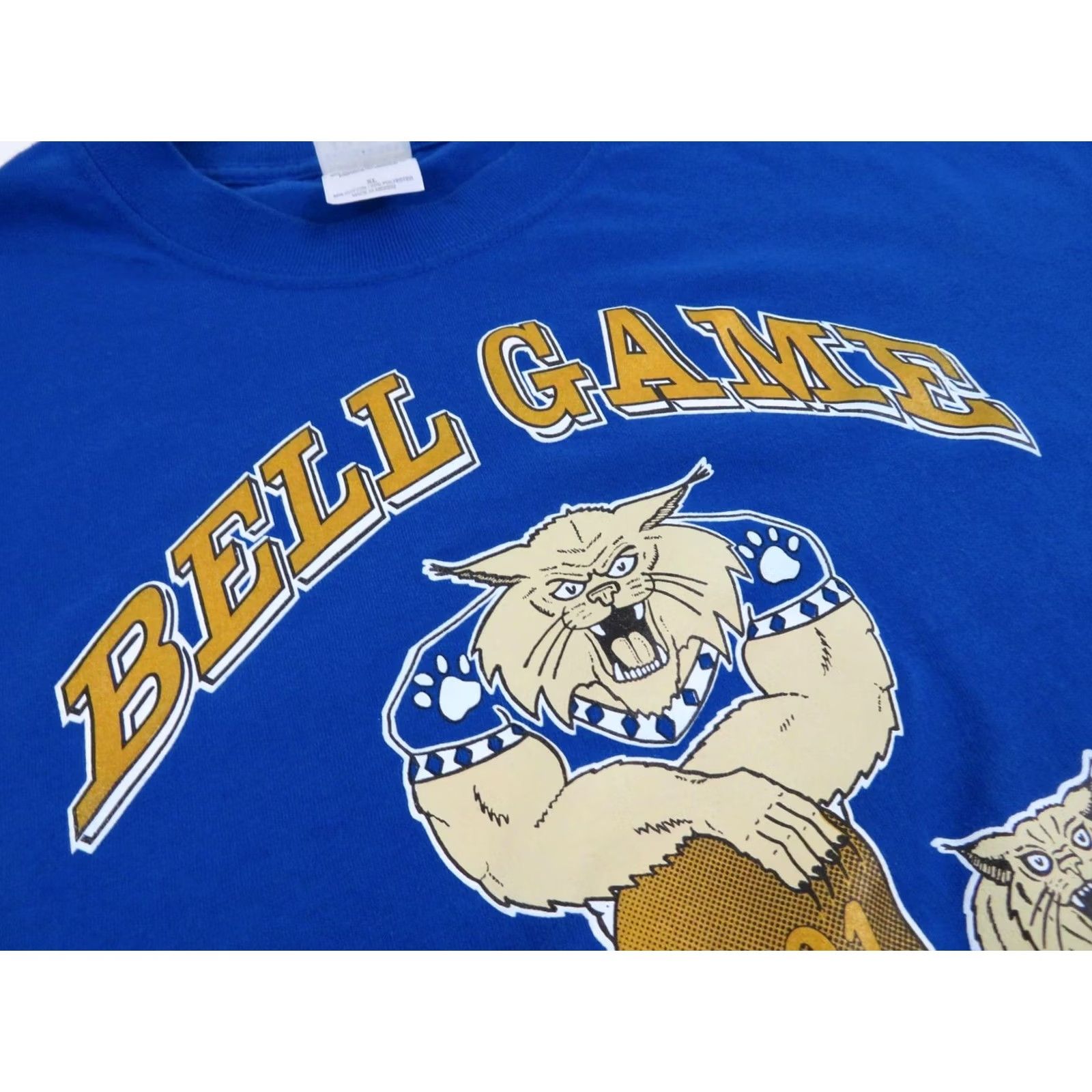 Gildan VINTAGE Bell Game Shirt XL Centen nial Bulldogs vs Central Wildcats Football Graphic Print 2001 Y2K Mens XL Blue Size US XL / EU 56 / 4 - 4 Thumbnail
