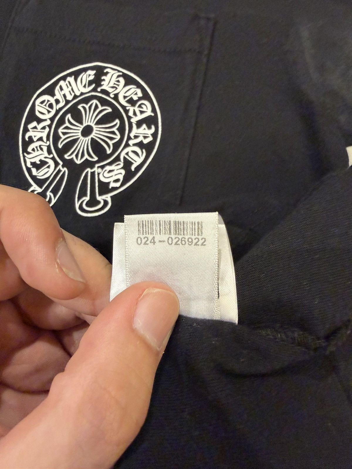 Chrome Hearts Chrome Hearts Horseshoe Logo Pocket Tee Size US M / EU 48-50 / 2 - 7 Thumbnail