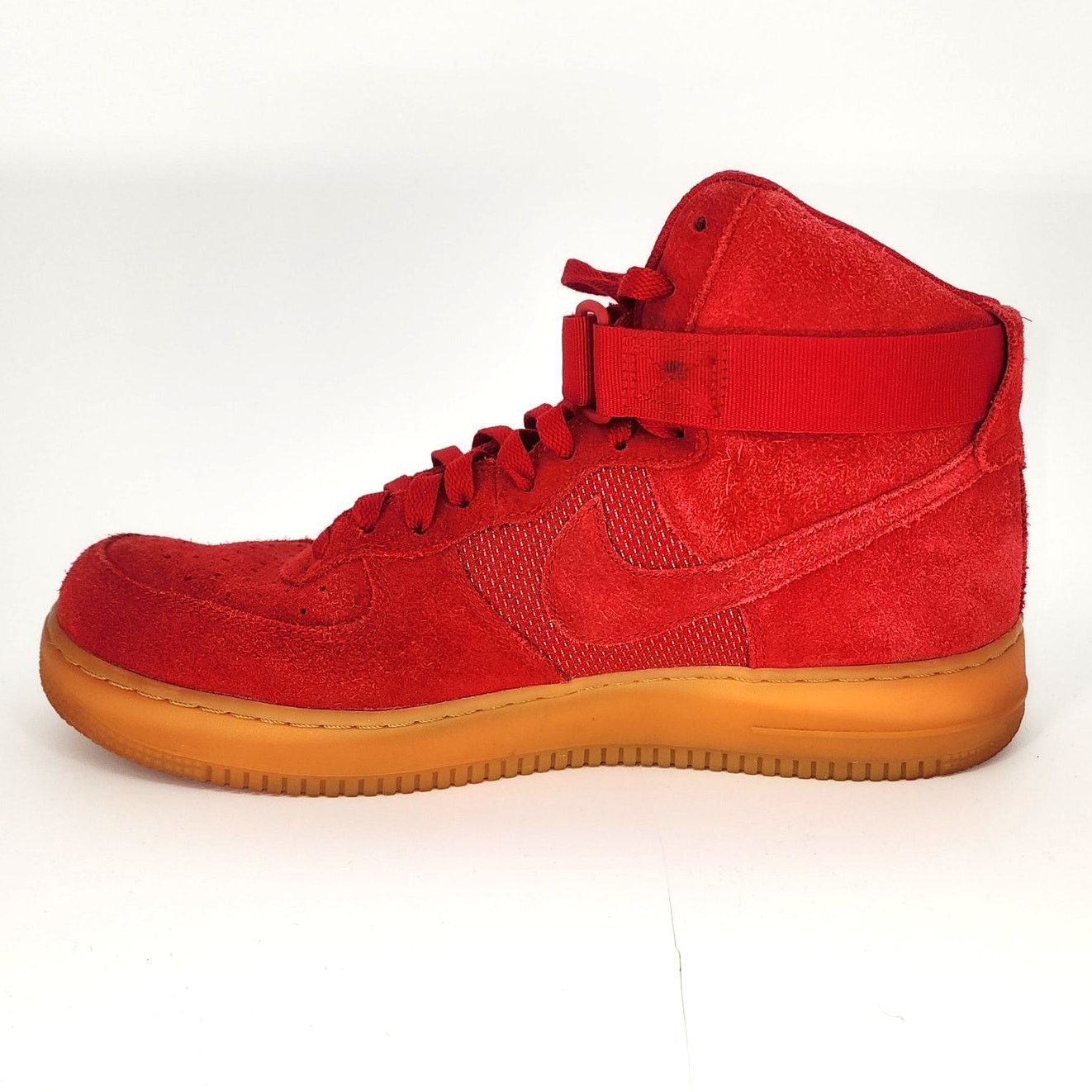 Nike Nike Air Force 1 High Red Suede Gum Sole Sneakers Men’s 11.5 Size US 11.5 / EU 44-45 - 3 Thumbnail