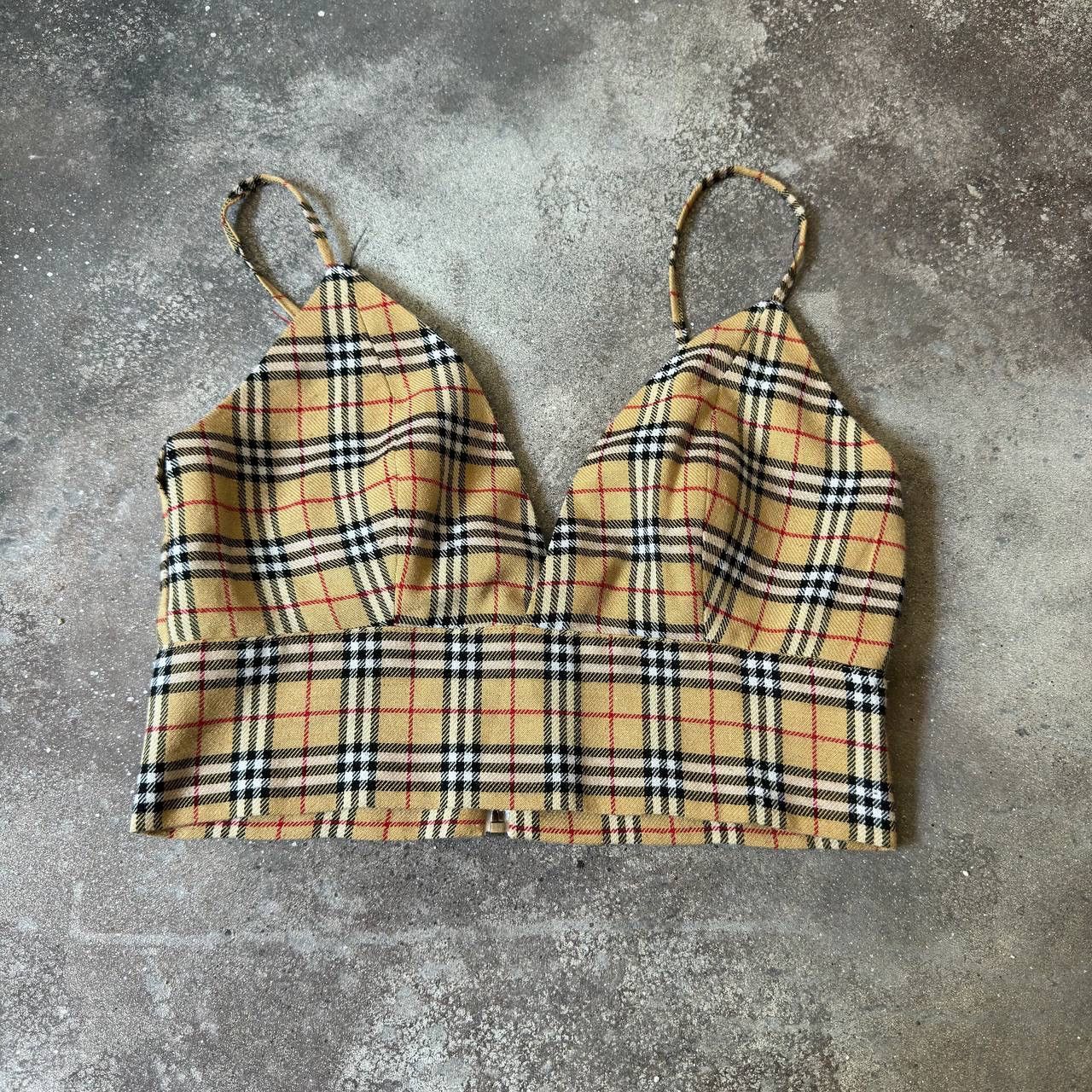 Hysteric Glamour × Vintage Burberry style Super Sexy Vintage Nova Check Crop Top Size M / US 6-8 / IT 42-44 - 1 Thumbnail