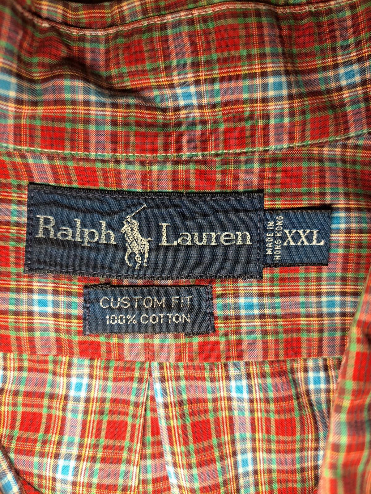Polo Ralph Lauren VINTAGE Polo Ralph Lauren Dress Shirt Mens XXL Red Plaid Size US XXL / EU 58 / 5 - 2 Thumbnail