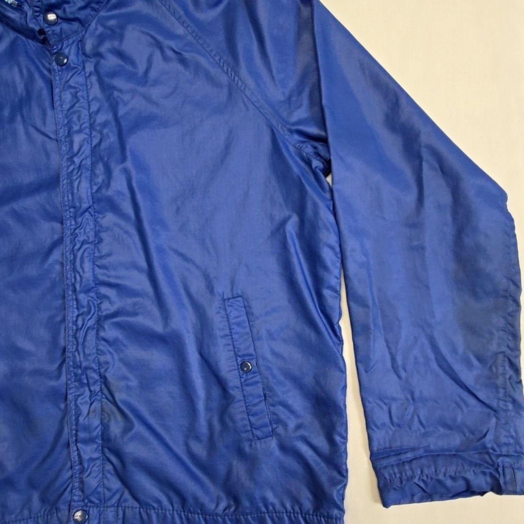 Sears Vintage Sears Hooded Windbreaker Blue L Jacket 80s Size US L / EU 52-54 / 3 - 2 Thumbnail