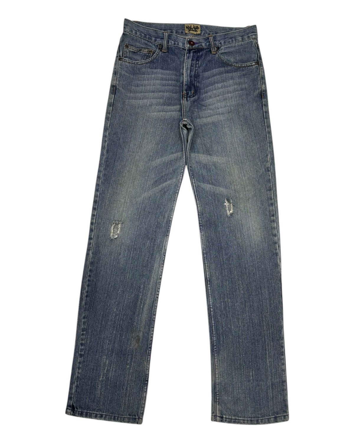 Hysteric Glamour NYLAUS CLOTHING LOOSE FIT DISTRESSED DENIM JEANS Size US 32 / EU 48 - 7 Thumbnail