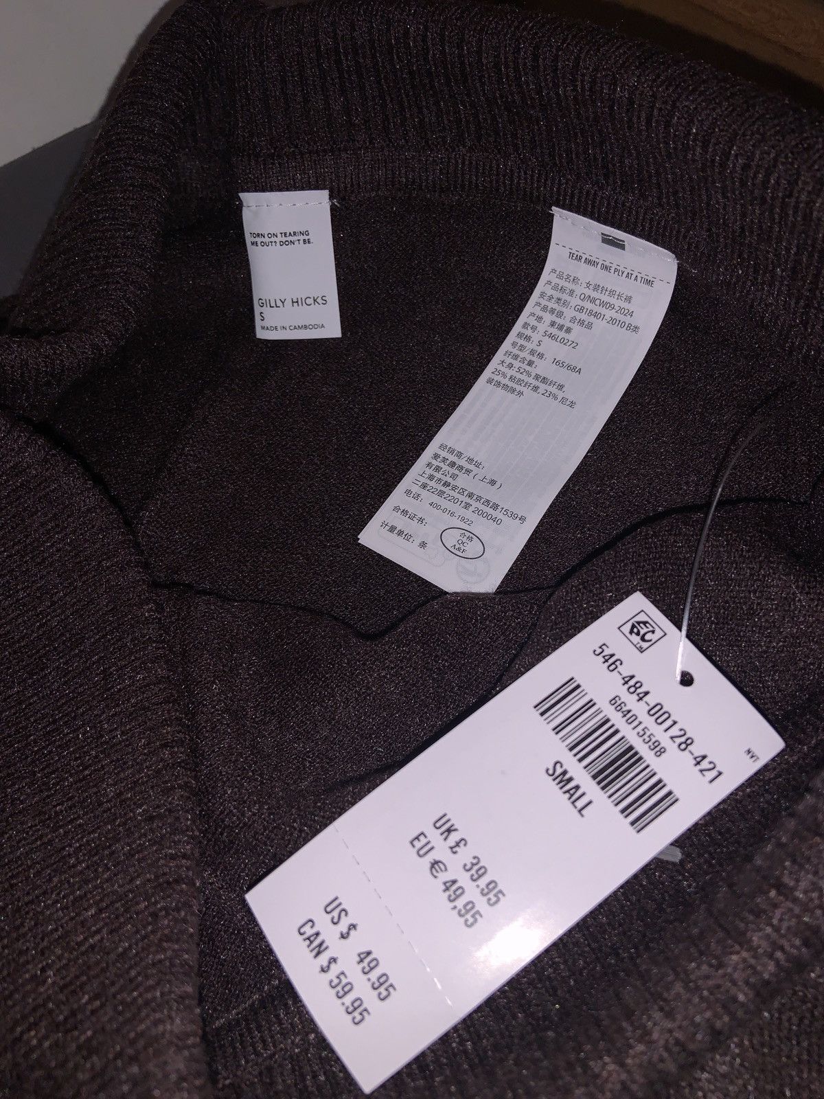 Other Womens - Gilly Hicks Bootleg Cable Knit Pants - Size Small Size 26" / US 2 / IT 38 - 3 Thumbnail