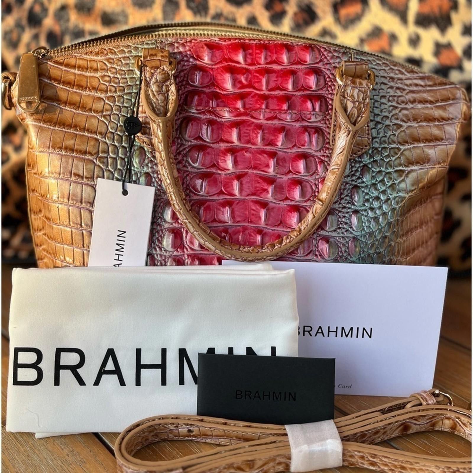 BRAHMIN Brahmin Duxbury Satchel Lakeridge Ombre Melbourne And Wallet Size ONE SIZE - 1 Thumbnail