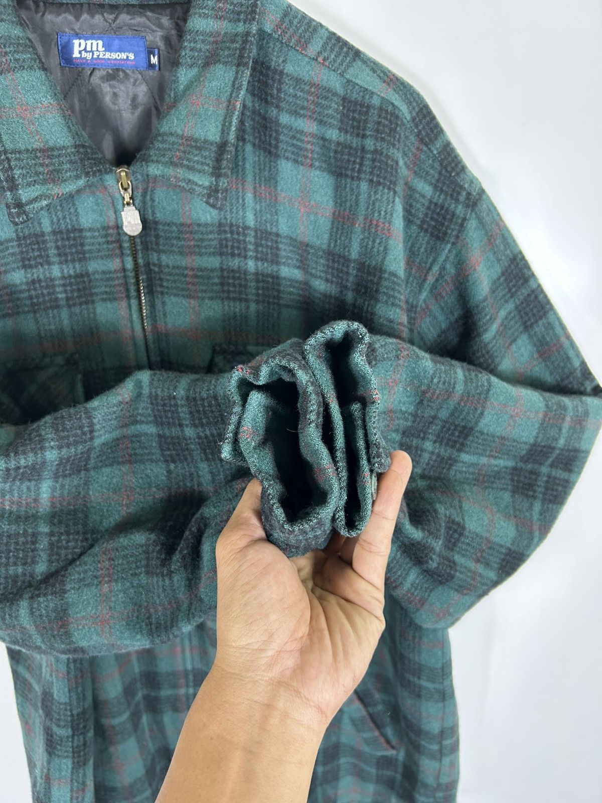 Flannel × PERSON'S × Vintage ⚡️Vintage Pm By Person’s Flannel Zipper Shirt Jacket Size US M / EU 48-50 / 2 - 8 Thumbnail