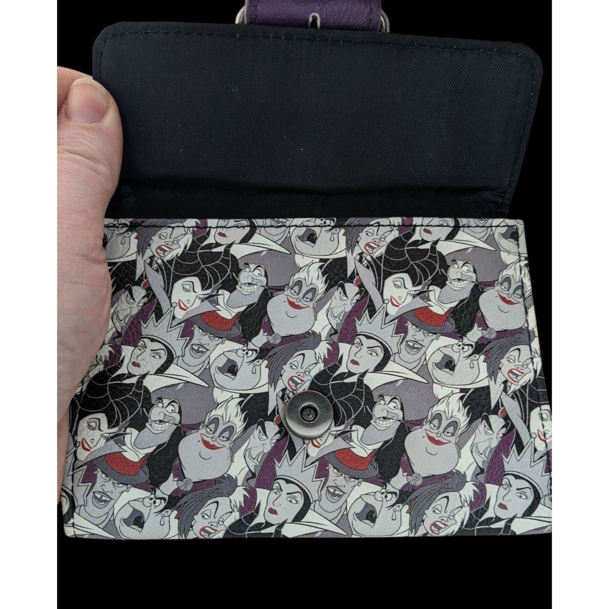 Disney Disney Loungefly Villains Wallet 5.5x4 Simulated Leather Pur Size ONE SIZE - 3 Thumbnail