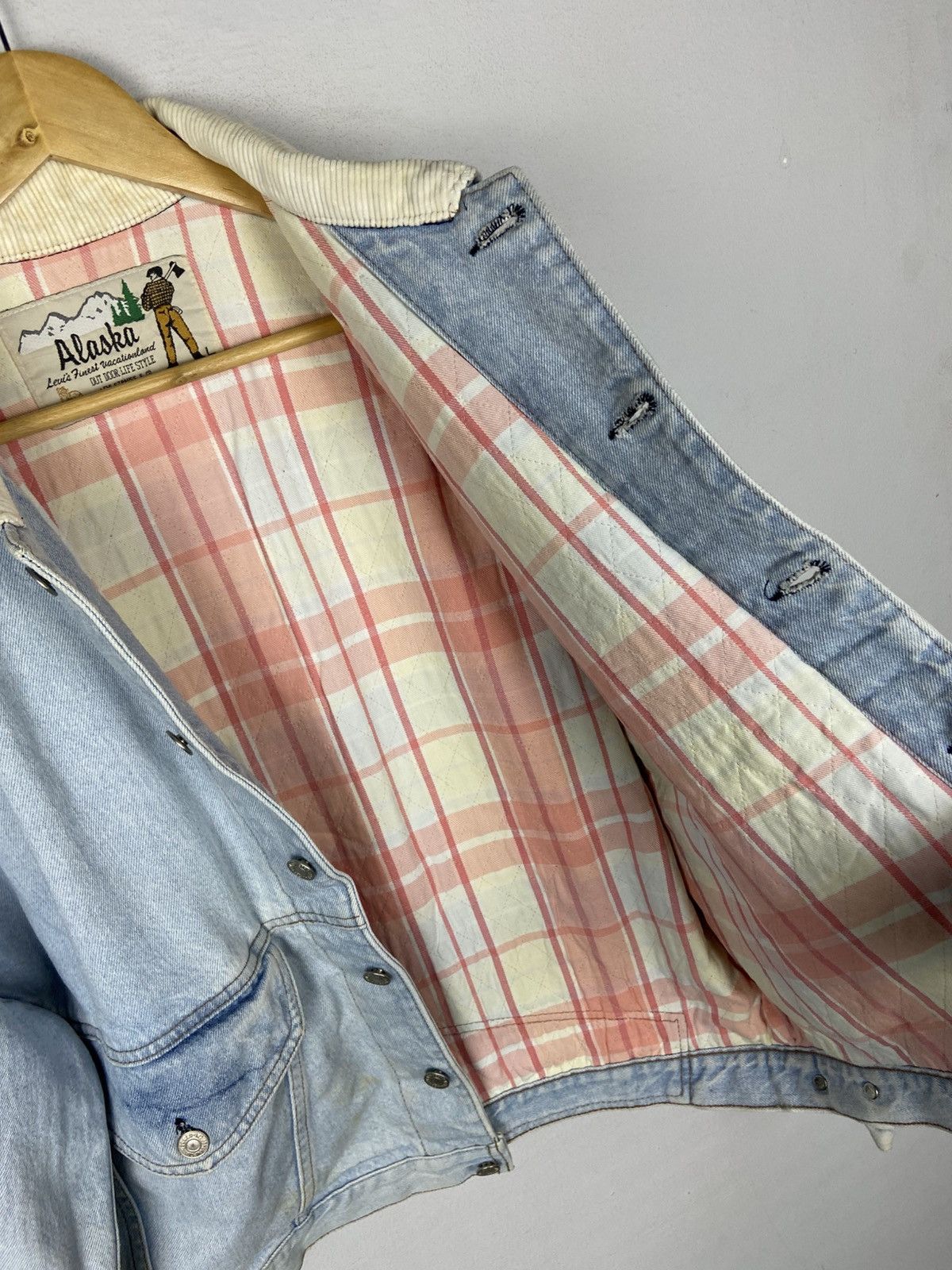 Levi's Vintage Clothing VINTAGE 80s LEVIS ALASKA WASHSTONE KING OF RIVER DENIM Size US L / EU 52-54 / 3 - 20 Thumbnail