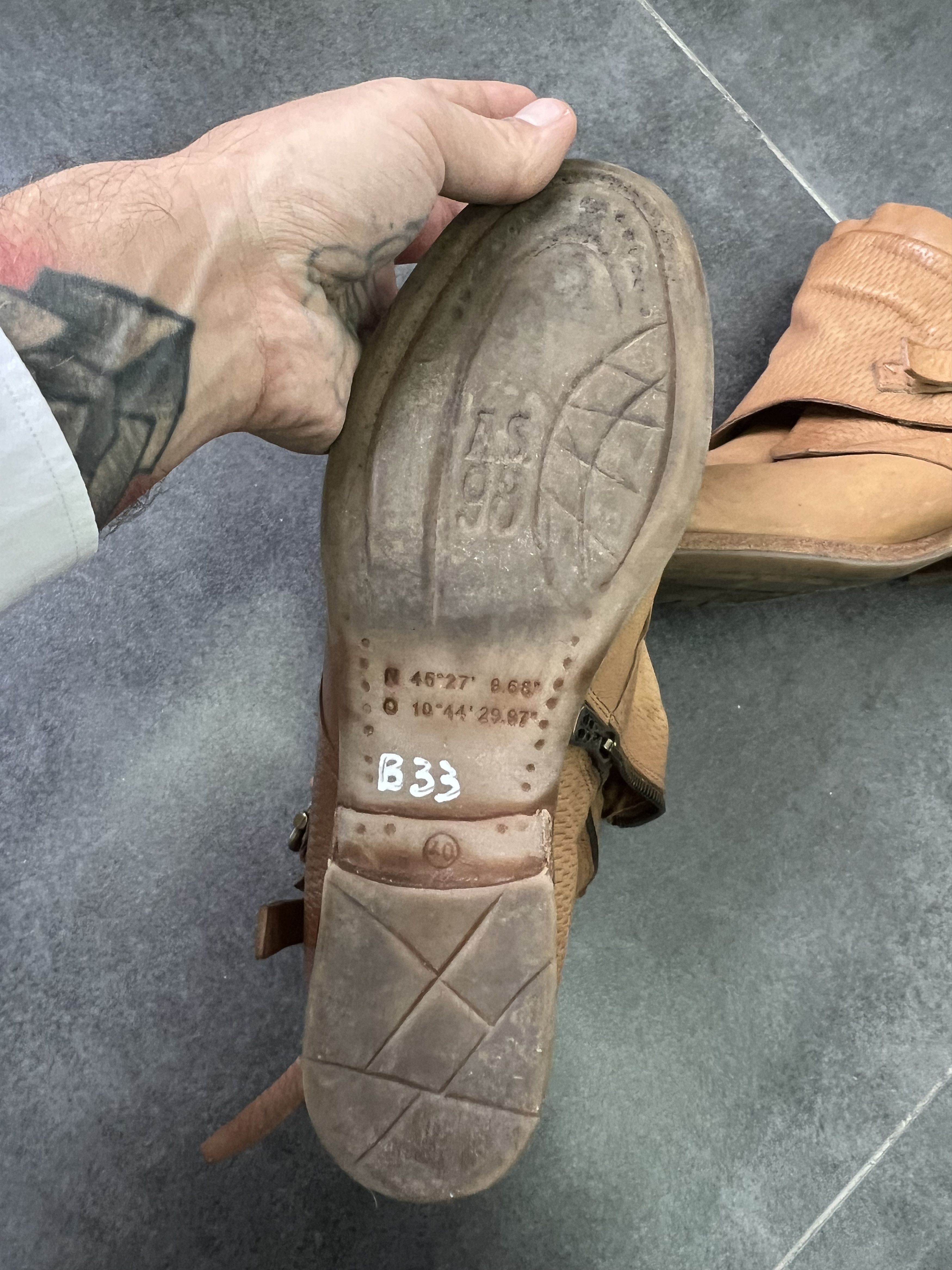 A.S.98 AS98 Scar Stitching Leather Boots Y2K Vintage Archive Opium Size US 7.5 / EU 40-41 - 8 Thumbnail