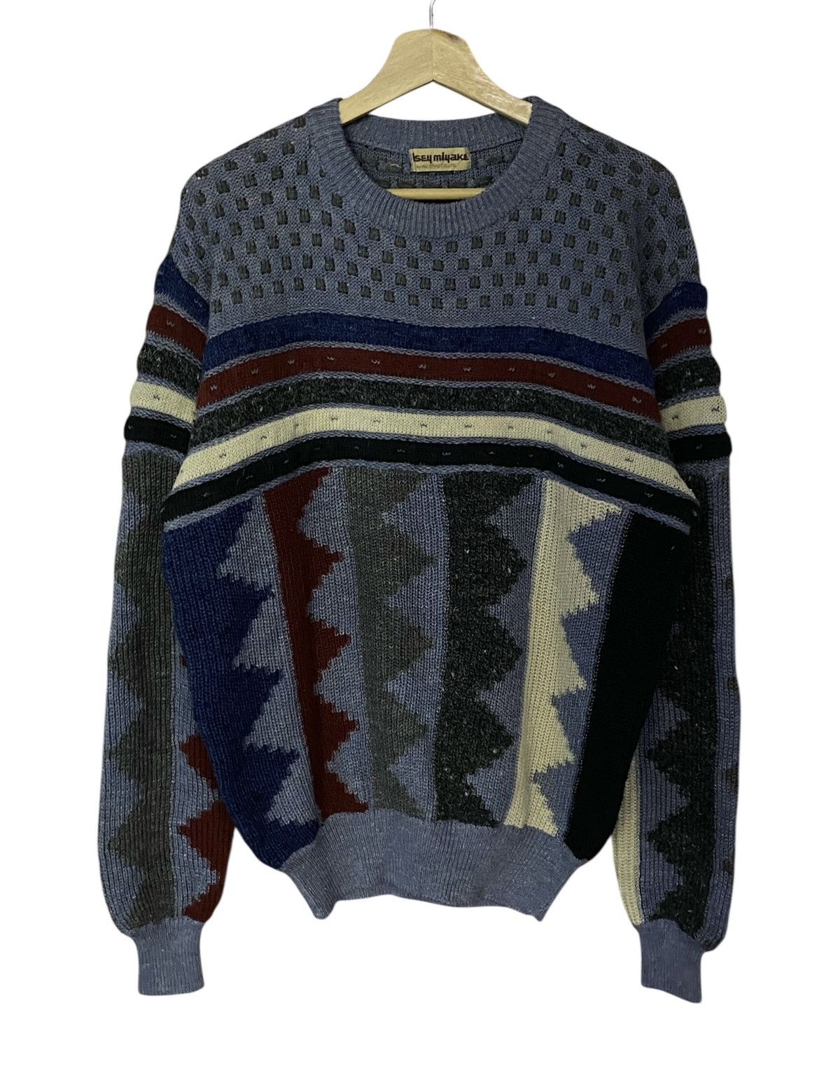 Issey Miyake Vintage 70s Issey Miyake Allstyle Knit Sweater Size US L / EU 52-54 / 3 - 1 Thumbnail