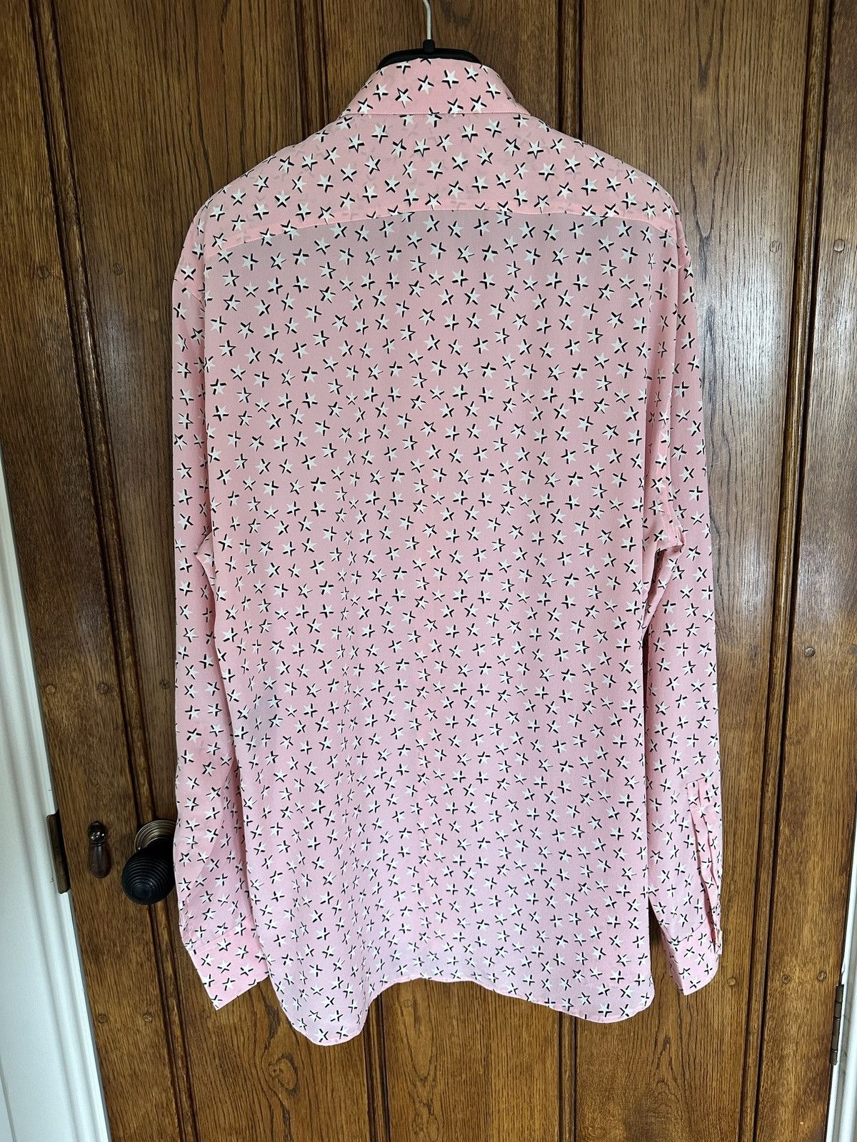 Saint Laurent Paris SS19 Saint Laurent star 💯% silk shirt 41 grail Size US L / EU 52-54 / 3 - 17 Thumbnail