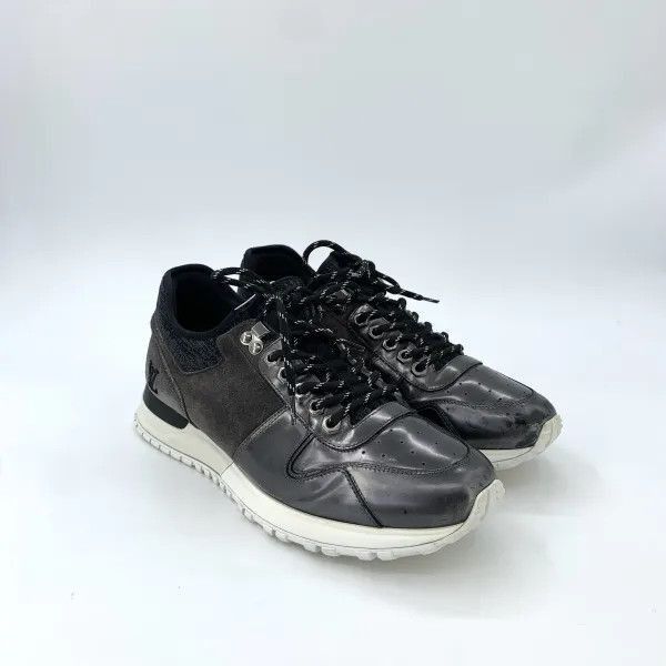 Louis Vuitton Louis Vuitton Black Leather Mixed Sports Sneakers -2508 Size US 8.5 / EU 41-42 - 2 Thumbnail