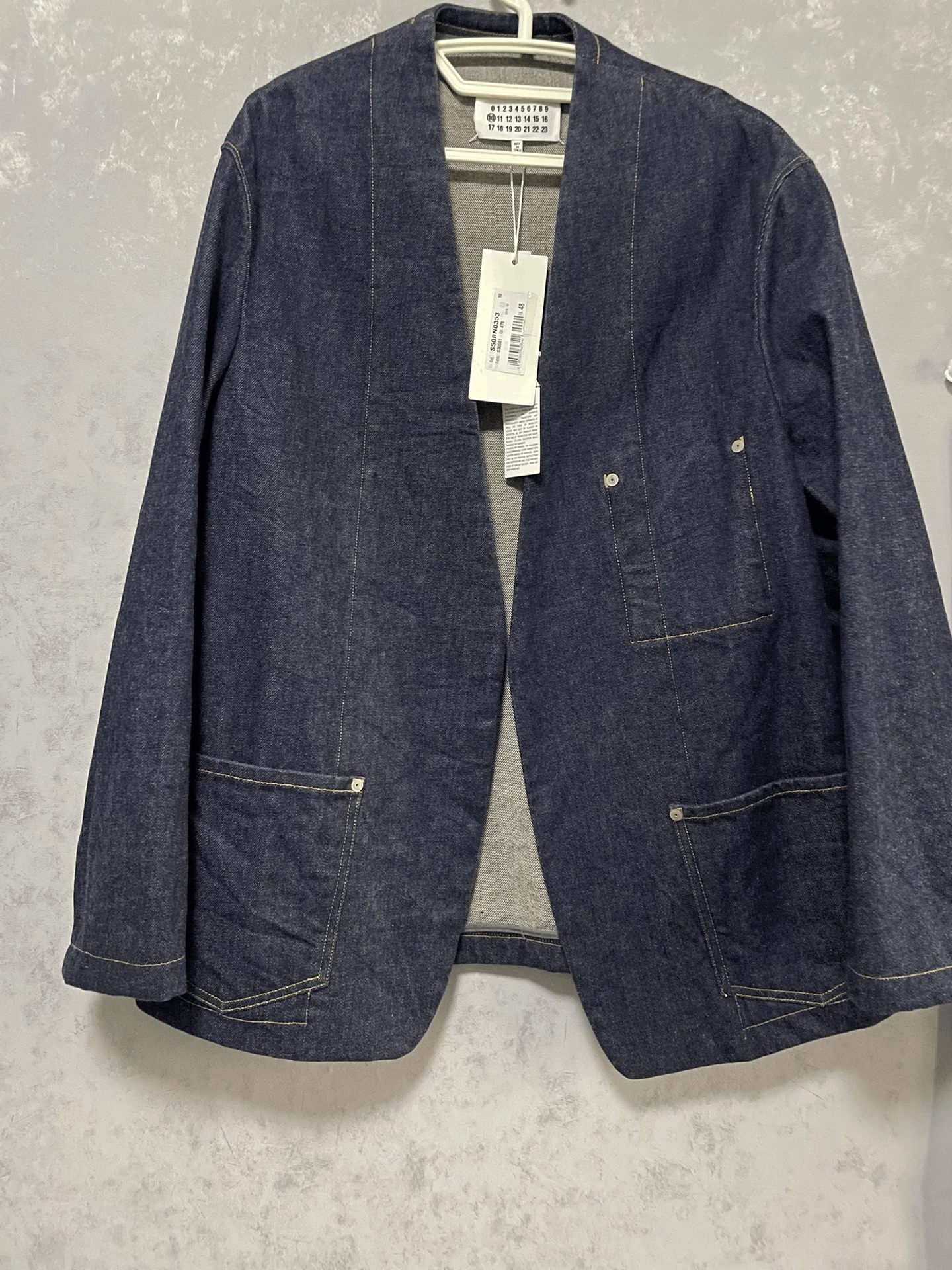 Maison Margiela Maison Margiela Unstructured Denim Jacket Size 48 Size US M / EU 48-50 / 2 - 1 Thumbnail