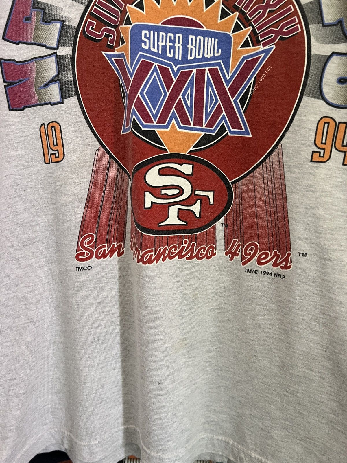 NFL 1994 San Francisco 49ers NFC Champs Super Bowl XXIX Tee Size US L / EU 52-54 / 3 - 3 Thumbnail