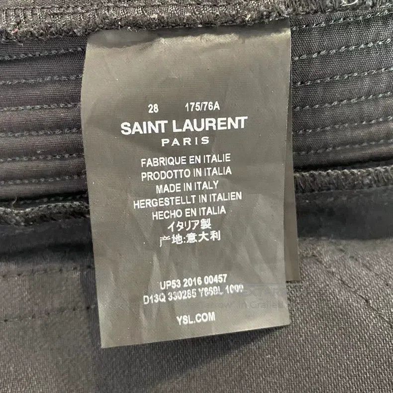 Saint Laurent Paris Saint Laurent Paris Mid-Rise Zippered Straight-Leg Jeans w Size US 28 / EU 44 - 5 Thumbnail