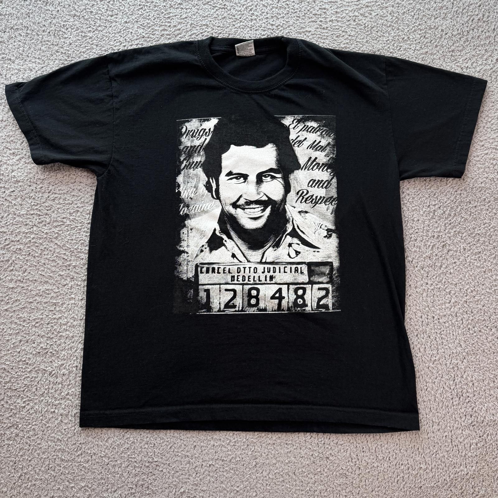 Other Pablo Escobar Mugshot T Shirt XL Black Narcos Medellin Size US XL / EU 56 / 4 - 1 Thumbnail