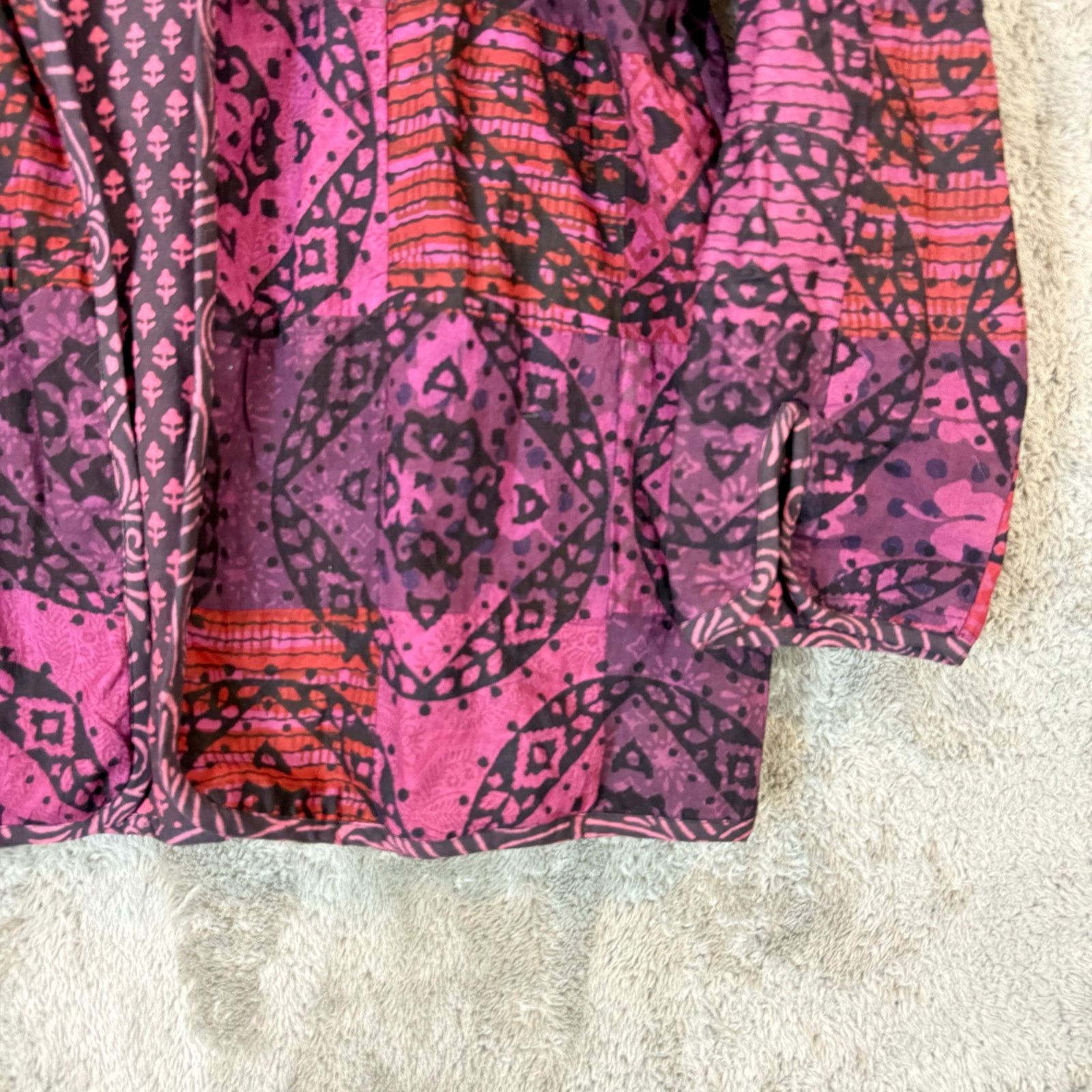 Other Dignity Not Charity Cotton Quilted Reversible Jacket L India Size L / US 10 / IT 46 - 8 Thumbnail