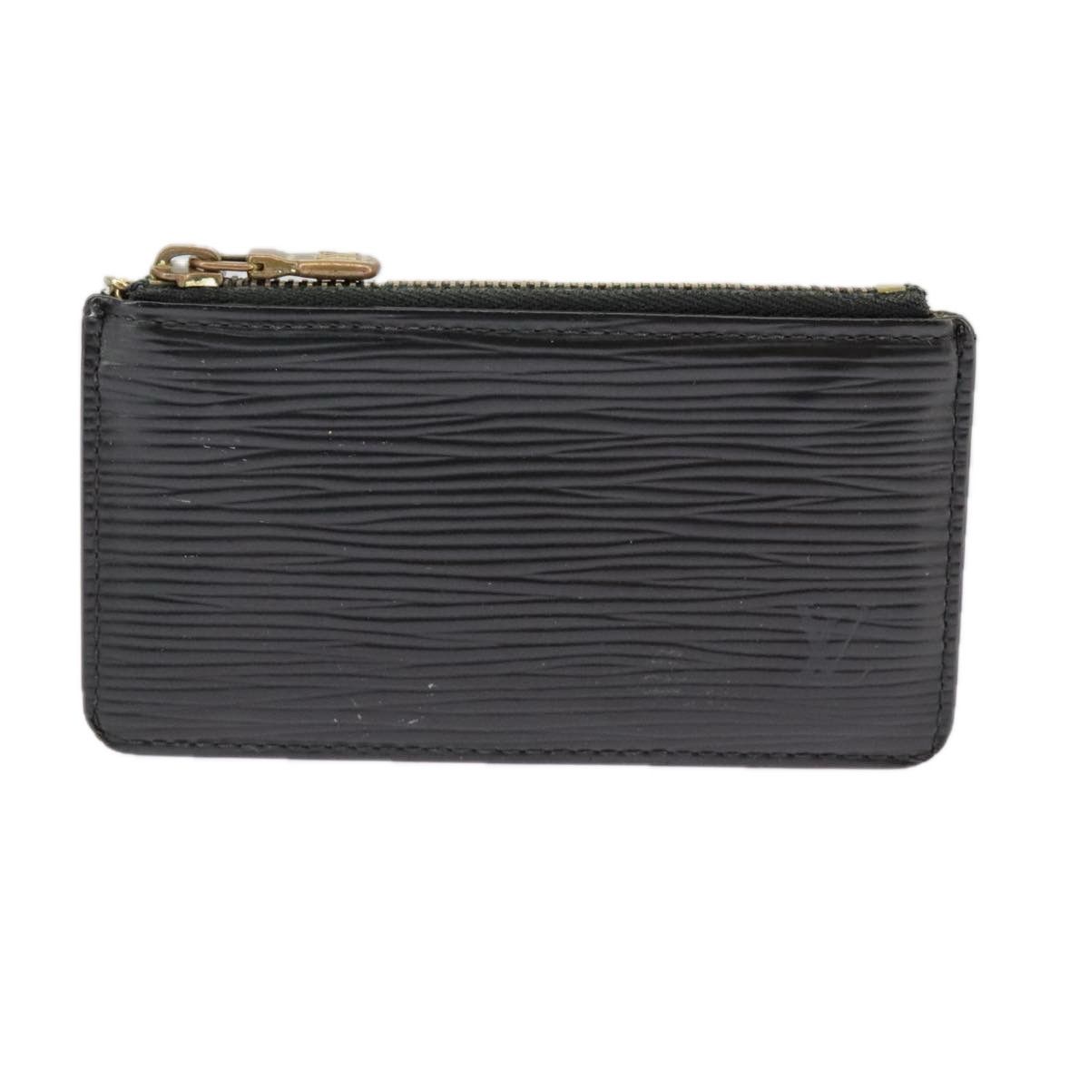 Louis Vuitton Pochette Clés Black Leather Wallet (Pre-Owned) Size ONE SIZE - 1 Thumbnail