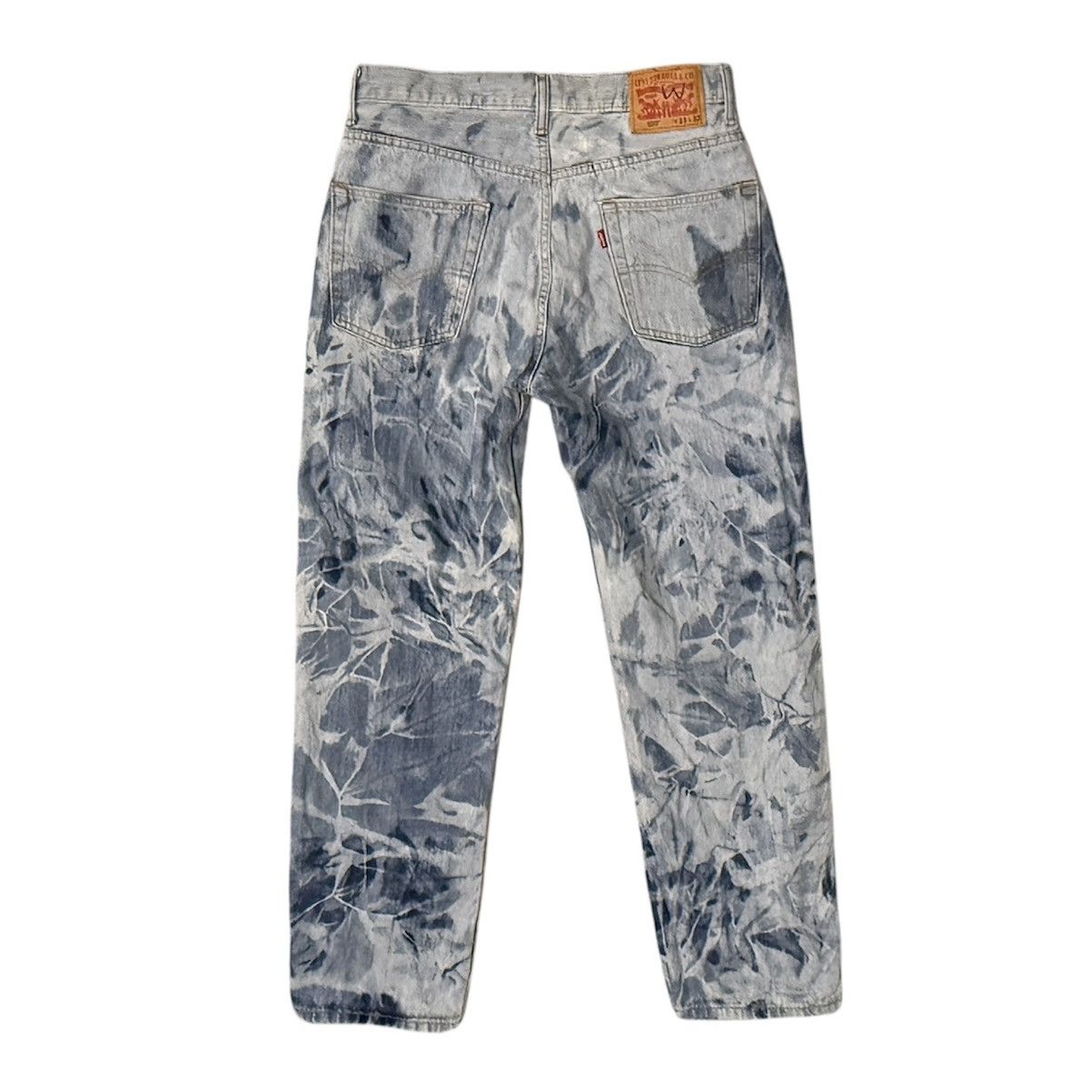 Levi's LEVIS 550 Bleached / Acid Wash Denim Jeans - Abstract Art Size US 33 - 2 Thumbnail