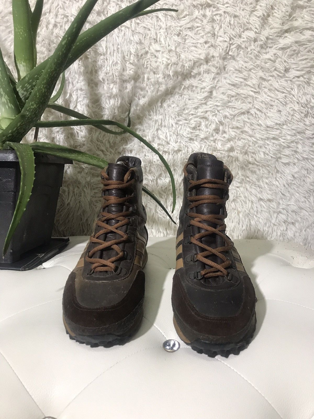 Vintage Vintage 1980s ADIDAS brown Boots Yugoslavia Size US 9 / EU 42 - 2 Thumbnail