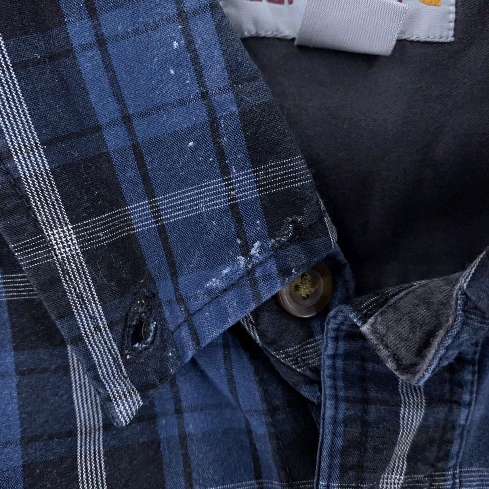 Carhartt Carhartt Shirt Mens XL Blue Plaid Long Sleeve Button-Up Relaxed Fit Workwear Size US XL / EU 56 / 4 - 3 Thumbnail