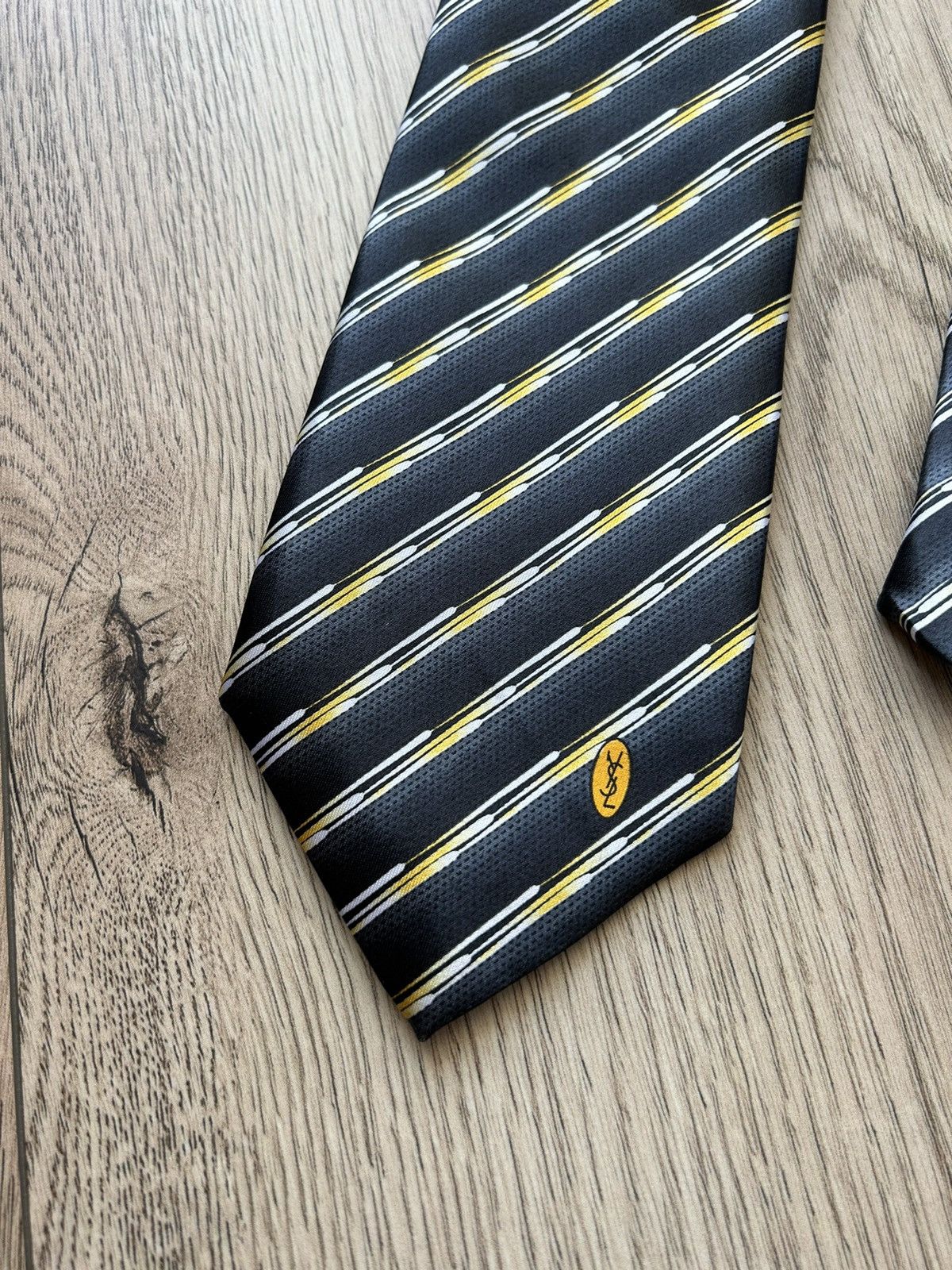 Vintage × Yves Saint Laurent Yves Saint Laurent Silk Pattern Tie Vintage Size ONE SIZE - 2 Thumbnail
