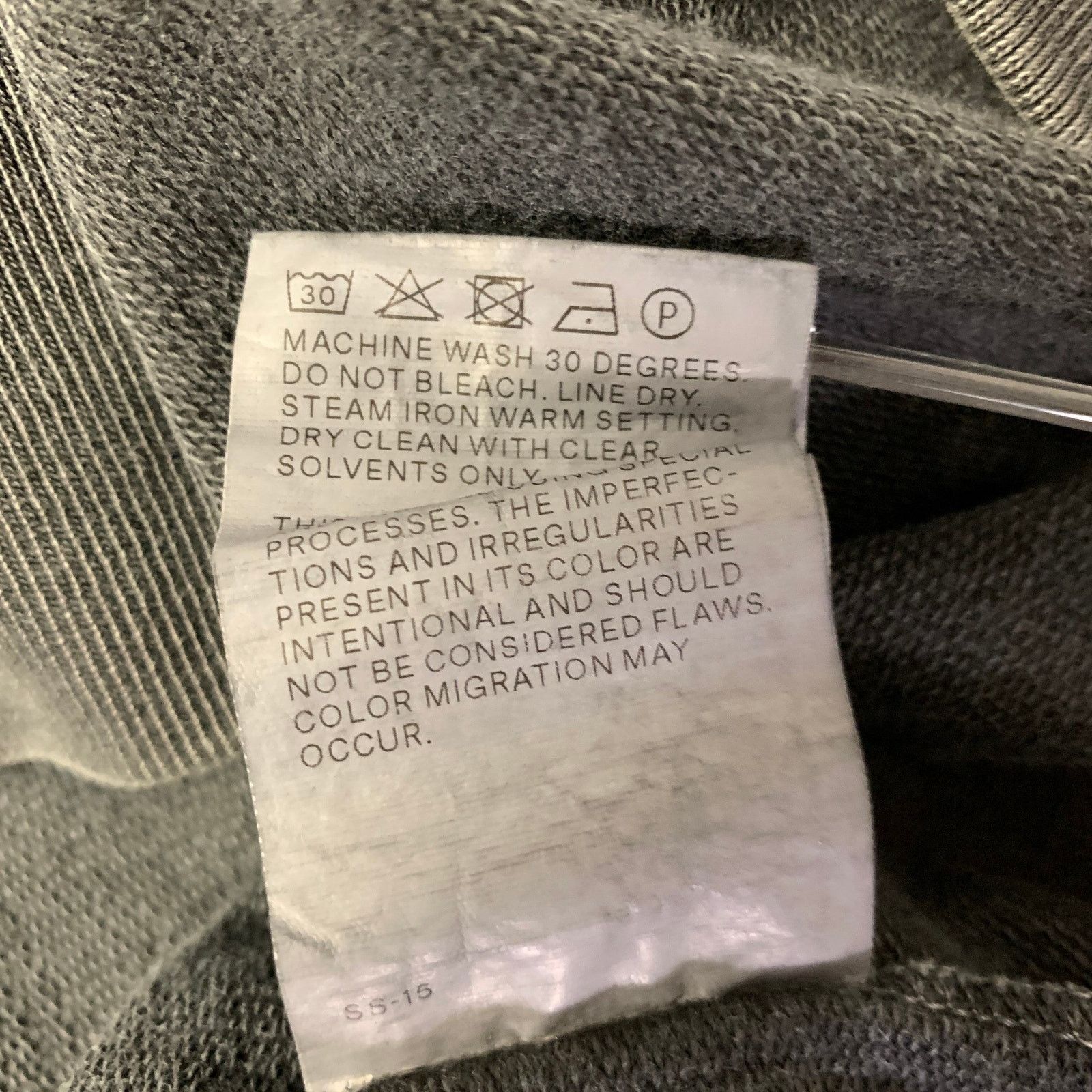 Acronym ACRONYM Size XL Grey Wash Cotton Hooded Sweatshirt Size US XL / EU 56 / 4 - 7 Thumbnail