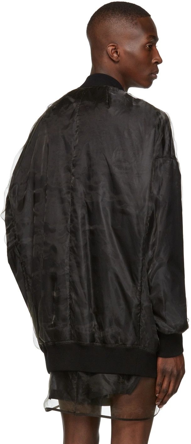 Rick Owens o1y0325 Bomber Jacket in Black Size US L / EU 52-54 / 3 - 3 Thumbnail