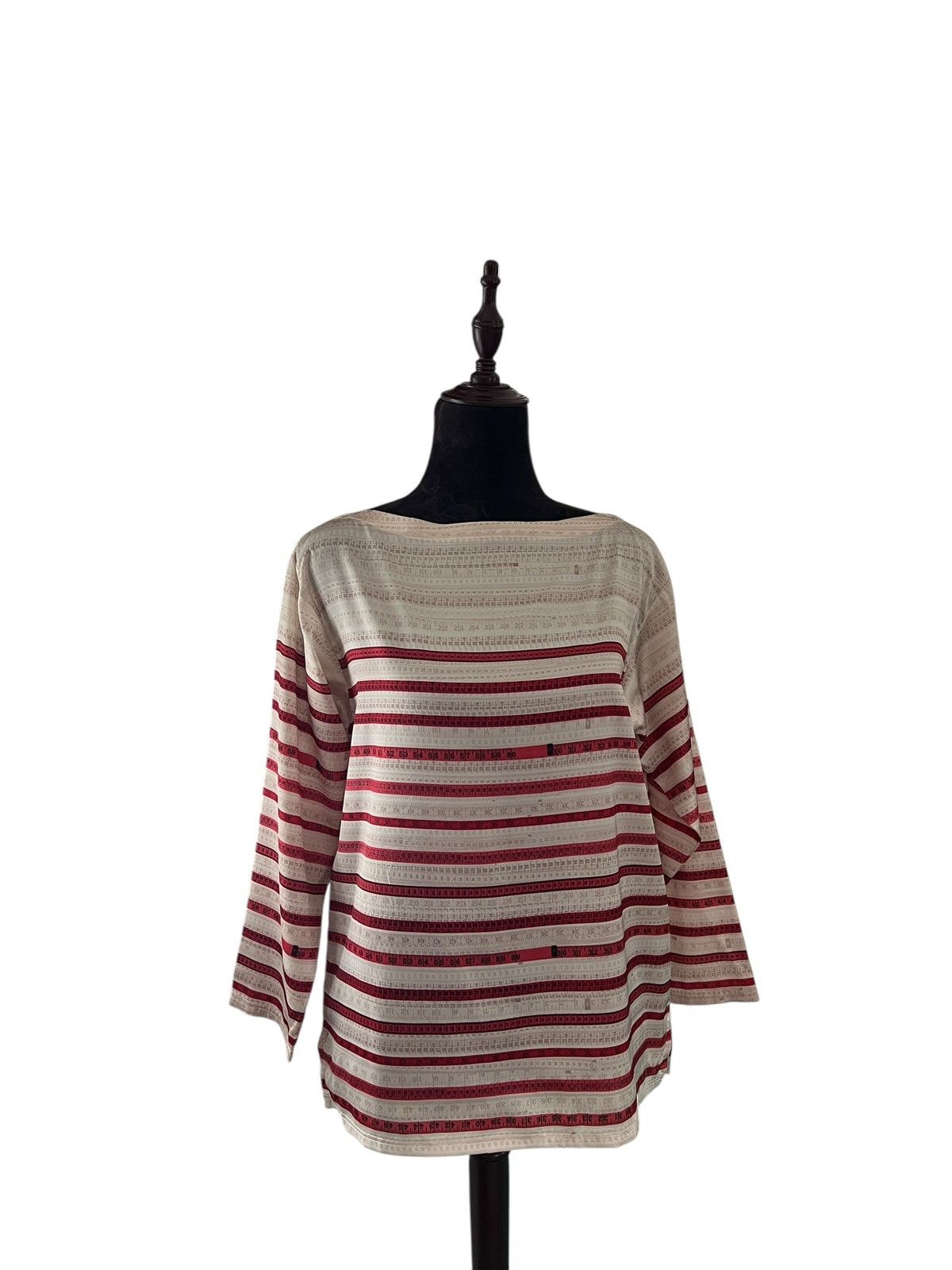 Jean Paul Gaultier Jean Paul Gaultier Tape Boat Neck Tops Size M / US 6-8 / IT 42-44 - 14 Thumbnail