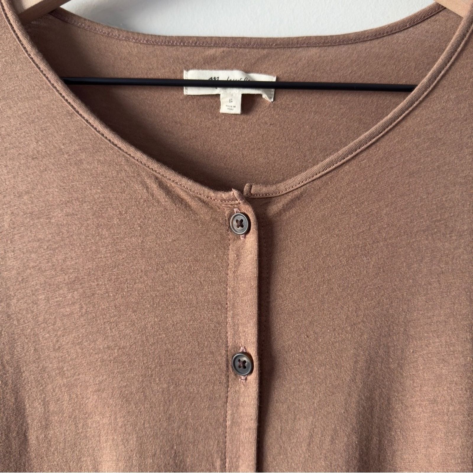 Madewell Madewell Earthy Brown Long Sleeve Duster Cardigan Button EUC Size S / US 4 / IT 40 - 8 Thumbnail